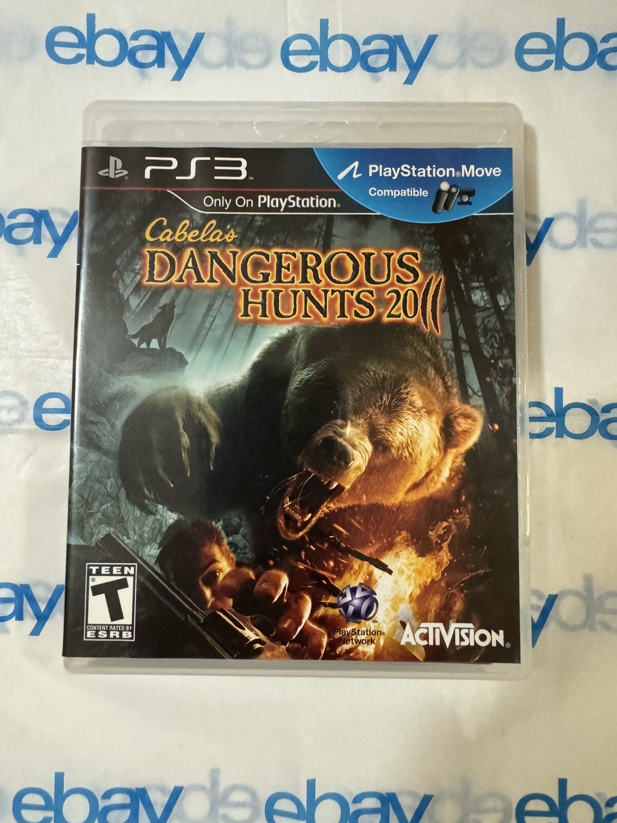 Cabelas Dangerous Hunts 2011 PlayStation PS3 Complete with Manual 3D glass’s