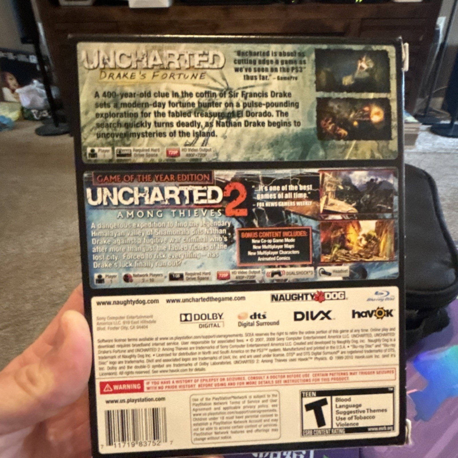 Sony Uncharted Dual Pack Sony PlayStation 3 T Greatest Hits Uncharted Series