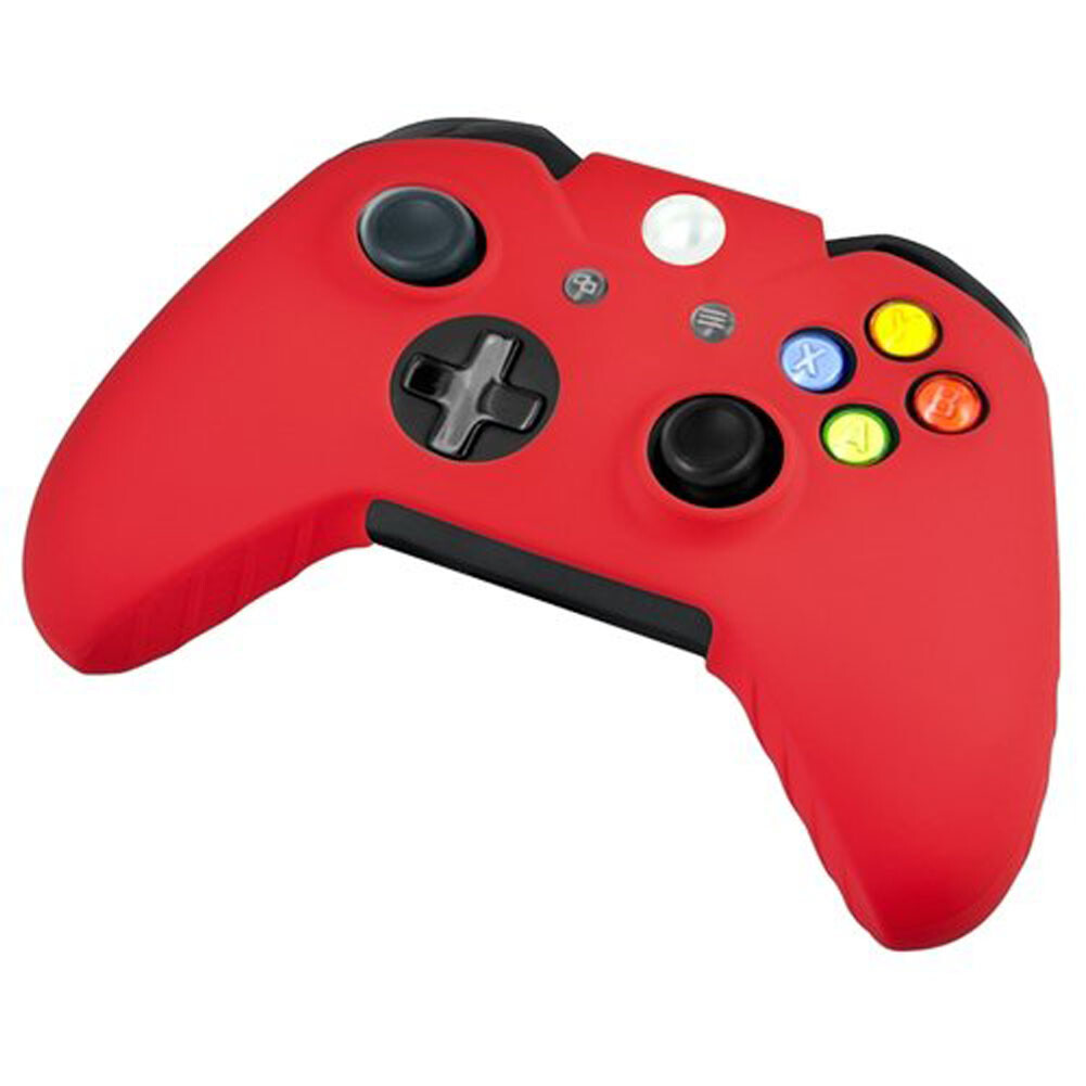 4x (Blue,White,Black,Red) Silicone Rubber Gel Cover Case fit Xbox One Controller