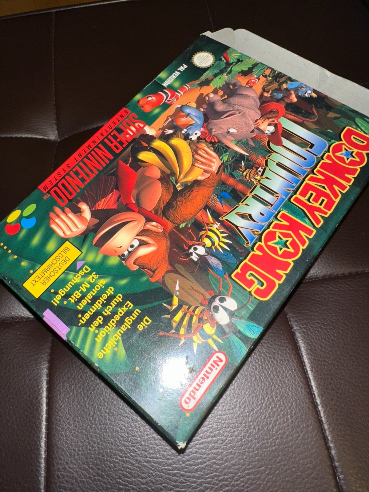 Donkey Kong Country SNES PAL CIB Complete German Version Authentic