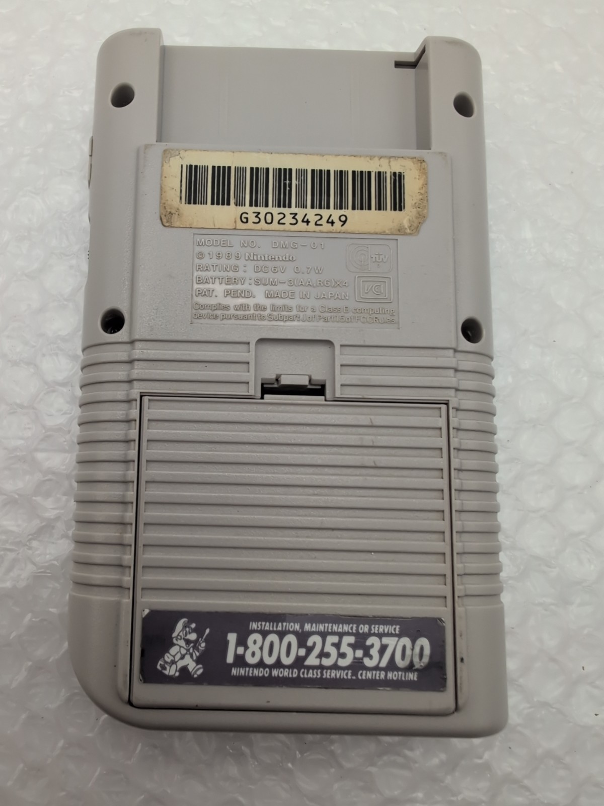 Original Nintendo Gameboy DMG-01 Gray CIB *Matching Serial* Rare – Excellent