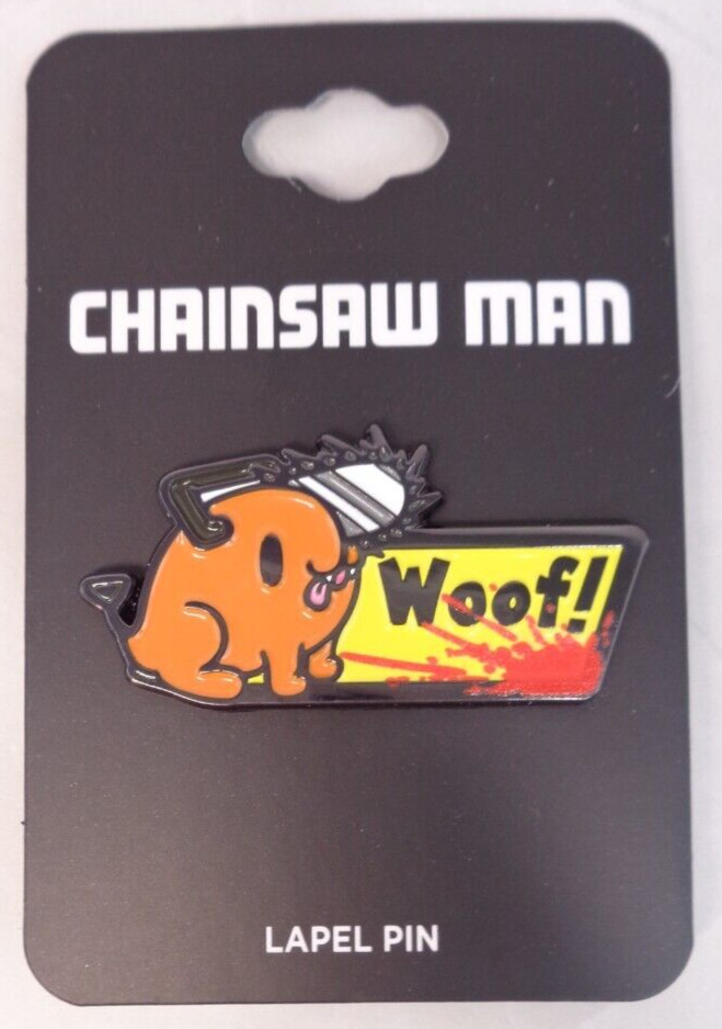 Pochita Metal Enamel Pin Strap Keychain Figure Anime Chainsaw Man Official NEW!