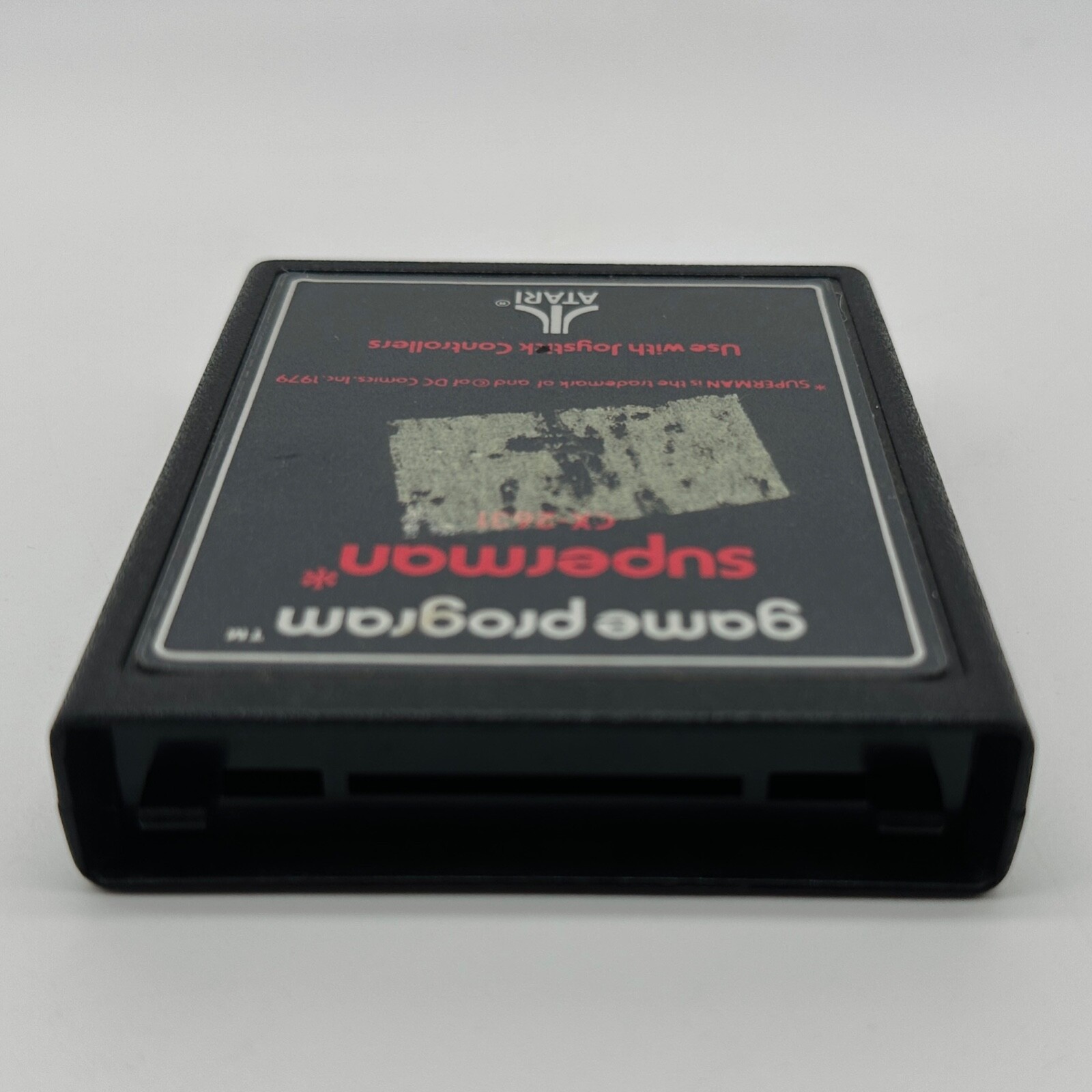 Superman Atari 2600 Video Game Cartridge 1979 Original Art DC Comics CX-2631