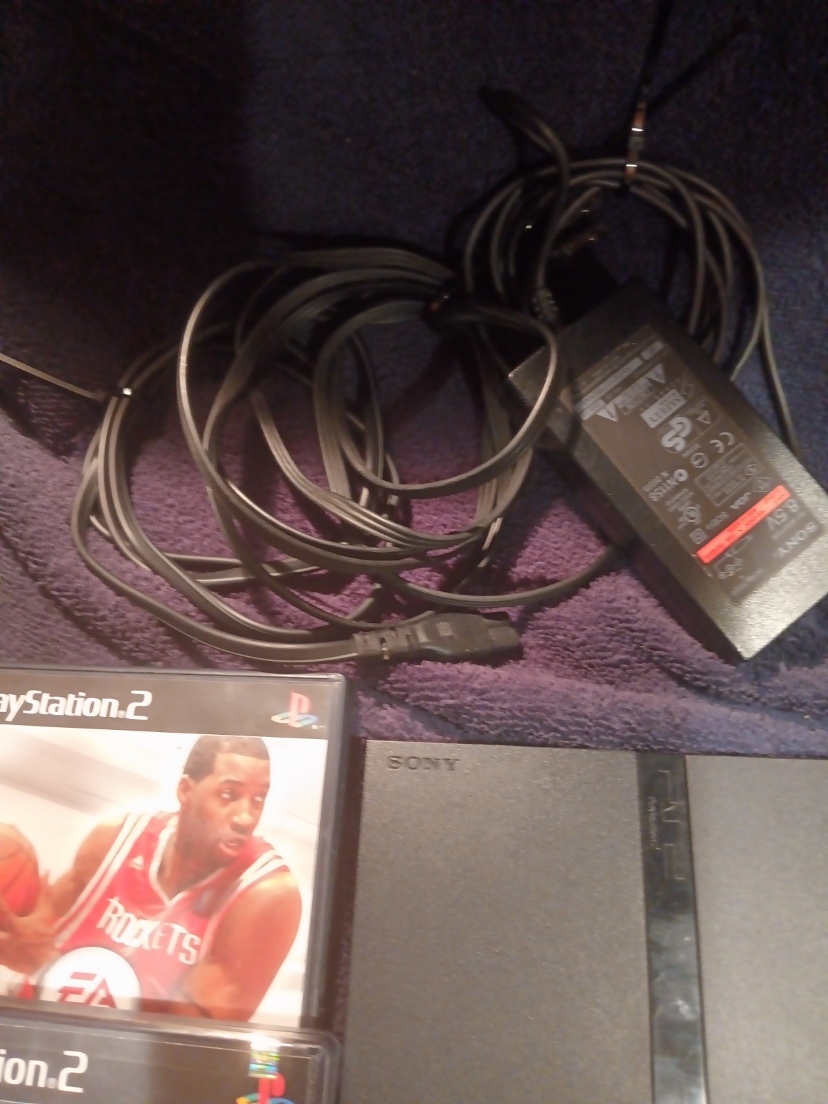 Sony PlayStation 2 PS2 Slim Console SCPH-790001 W/ OEM Cables & Controller