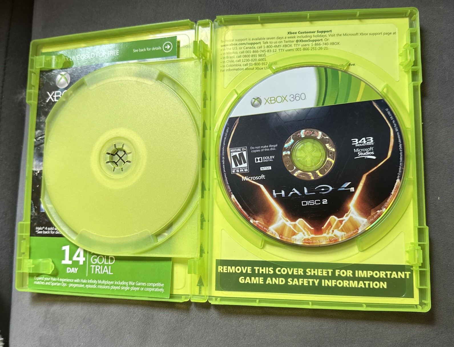 Halo 4 Xbox 360 CIB Complete 2-Disc 343 Industries Microsoft good used