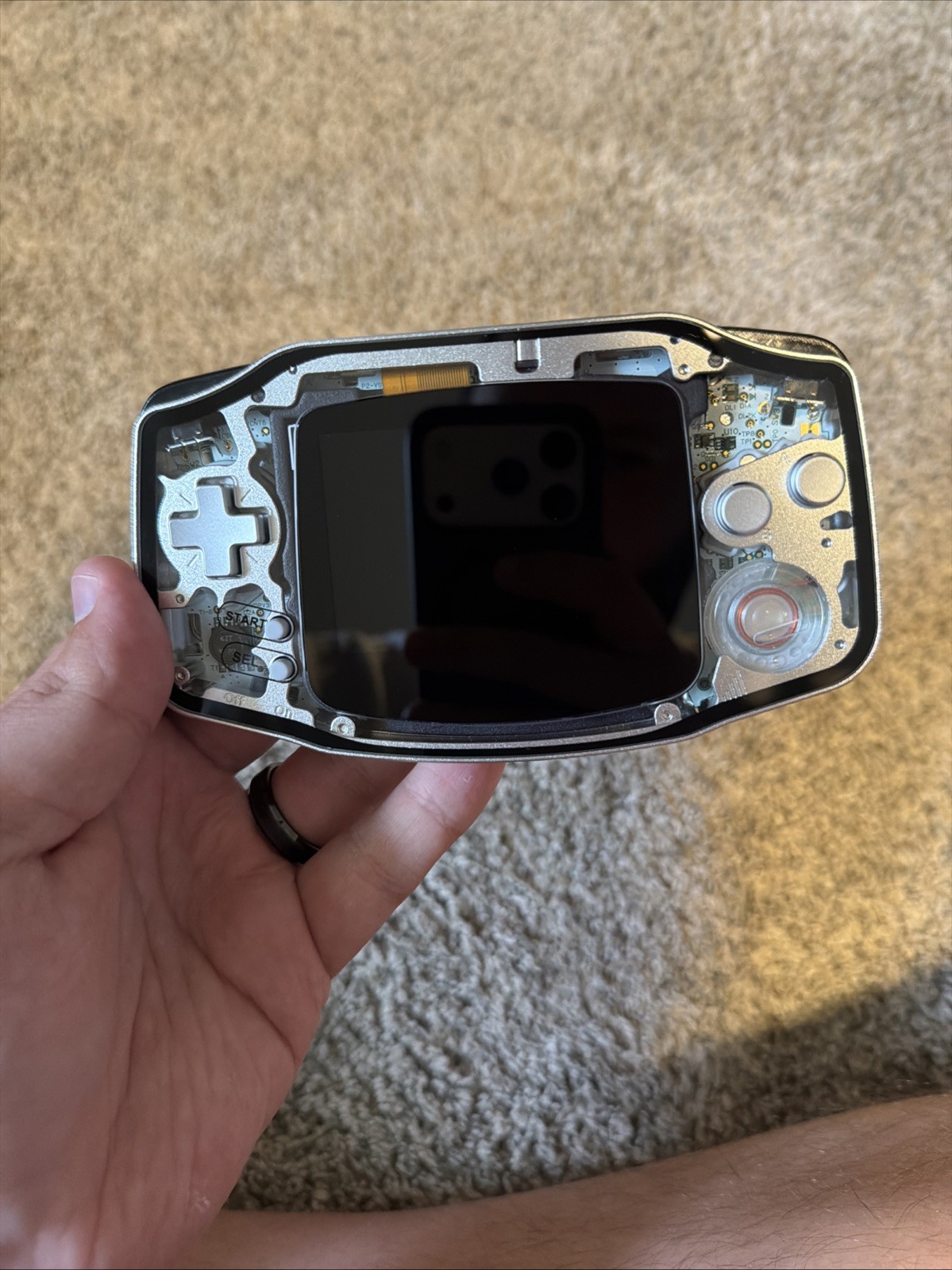 Nintendo Game Boy Advance Boxy Pixel Custom Aluminum IPS with USB-C Charging