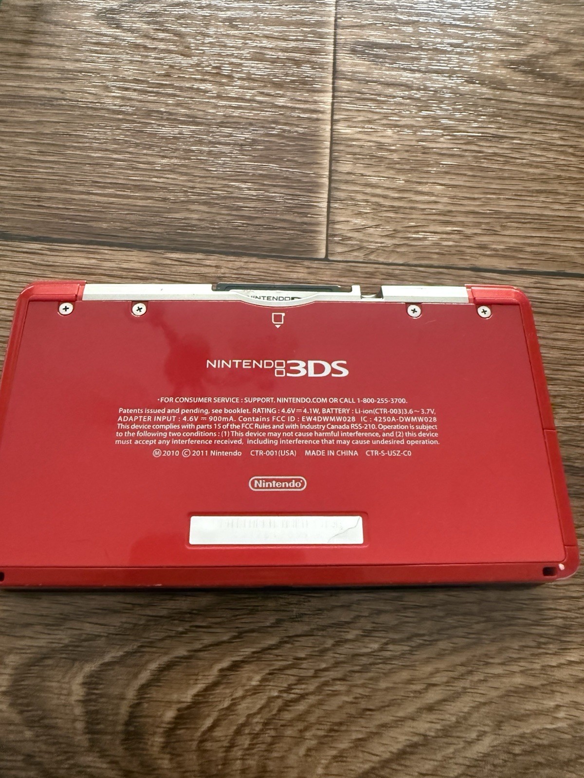 Nintendo 3DS Handheld System – Flame Red Mario Party Included /READ DESCP/