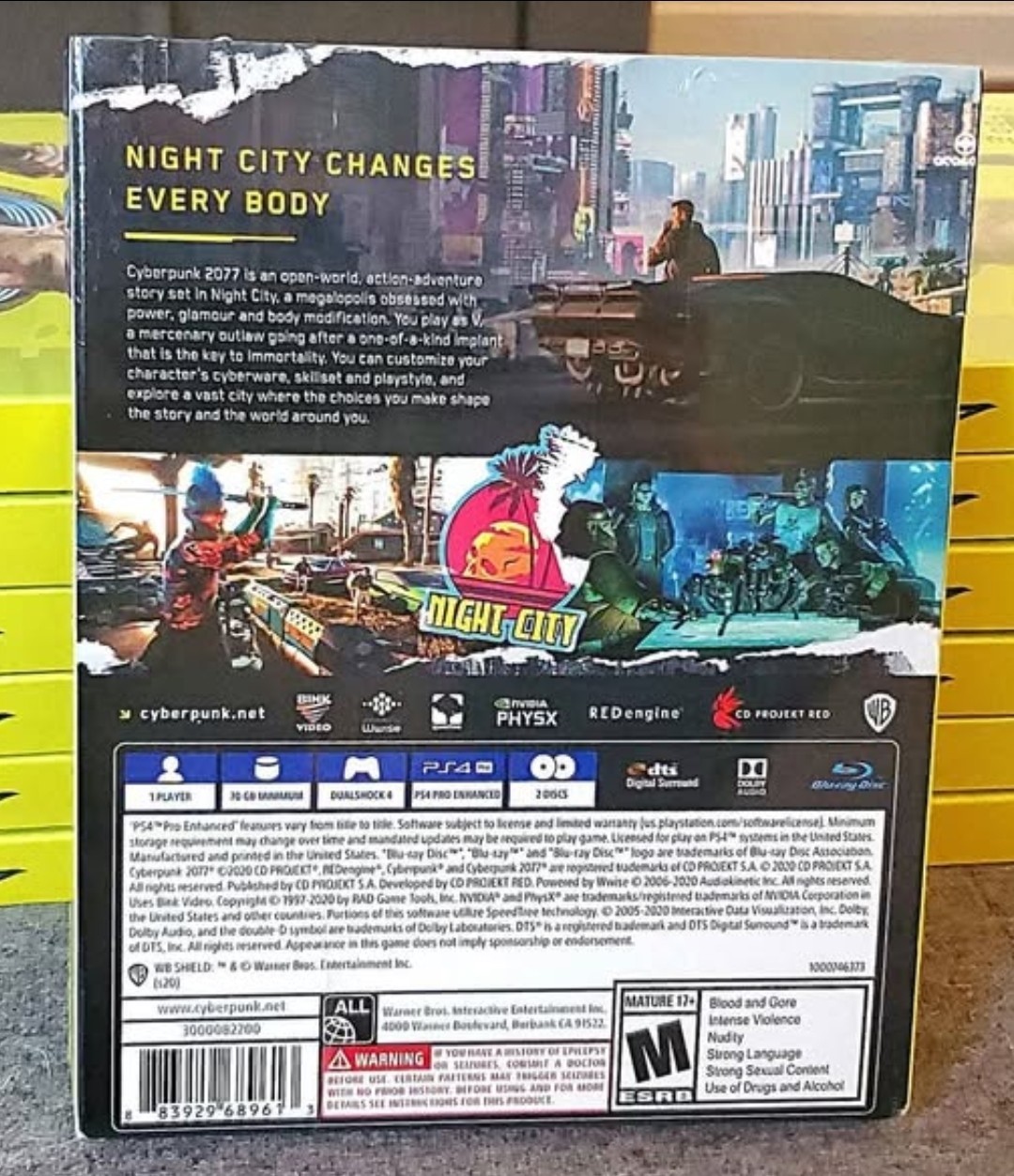 🔥🦾🔥 Cyberpunk 2077 PS4 Sony PlayStation 4 + PS5 Upgrade 🆕 BRAND NEW ✅ SEALED