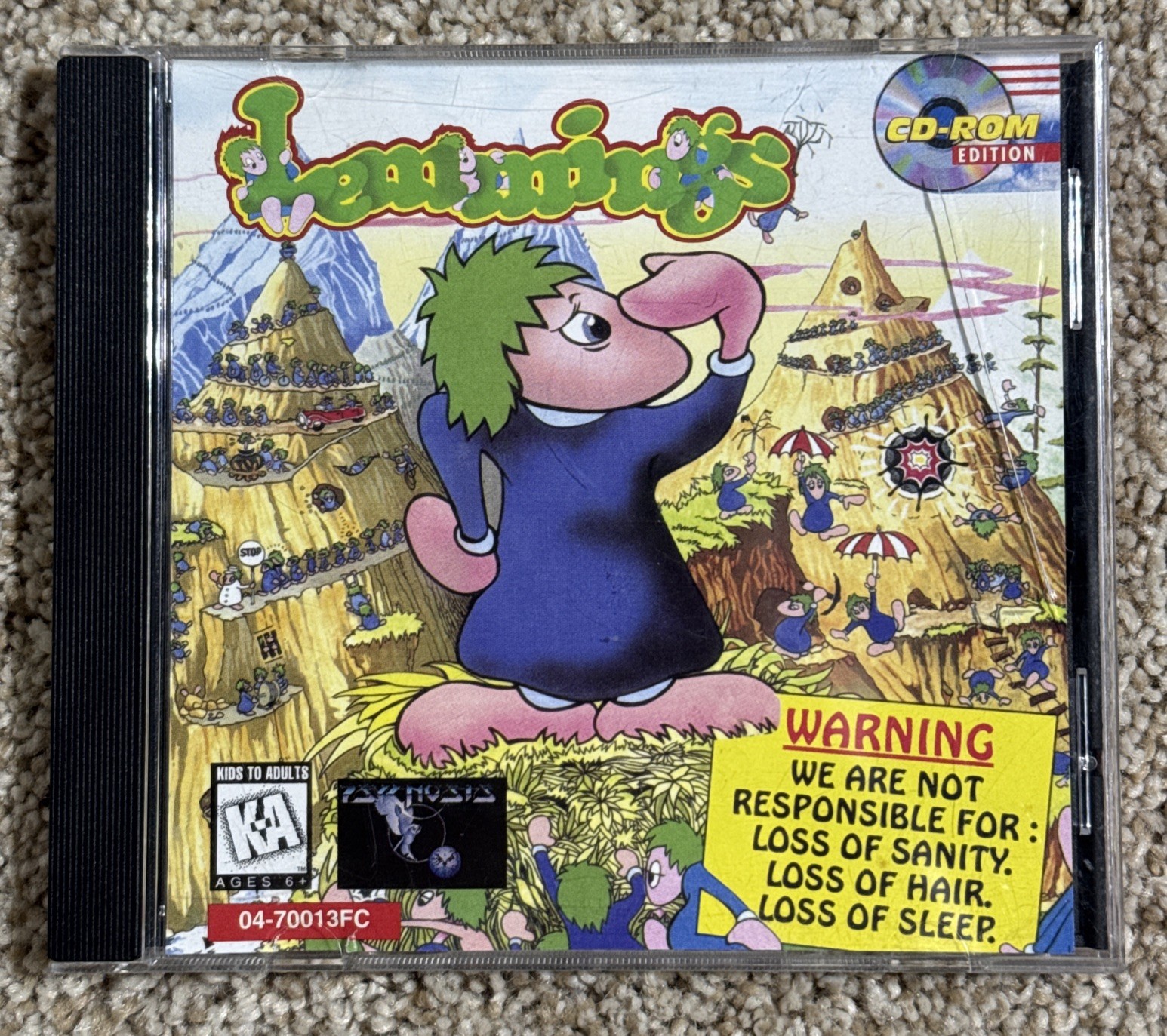 LEMMINGS (PC CD-ROM, 1991) Original Puzzle Adventure Game