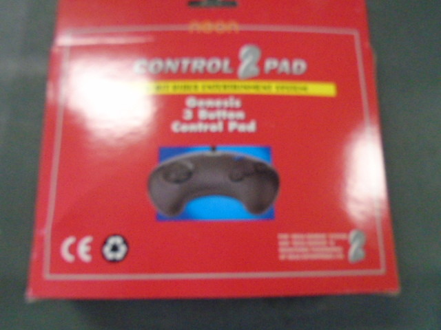 Sega Genesis 3 Button Controller Game Control Pad New in box by Innovation Neon