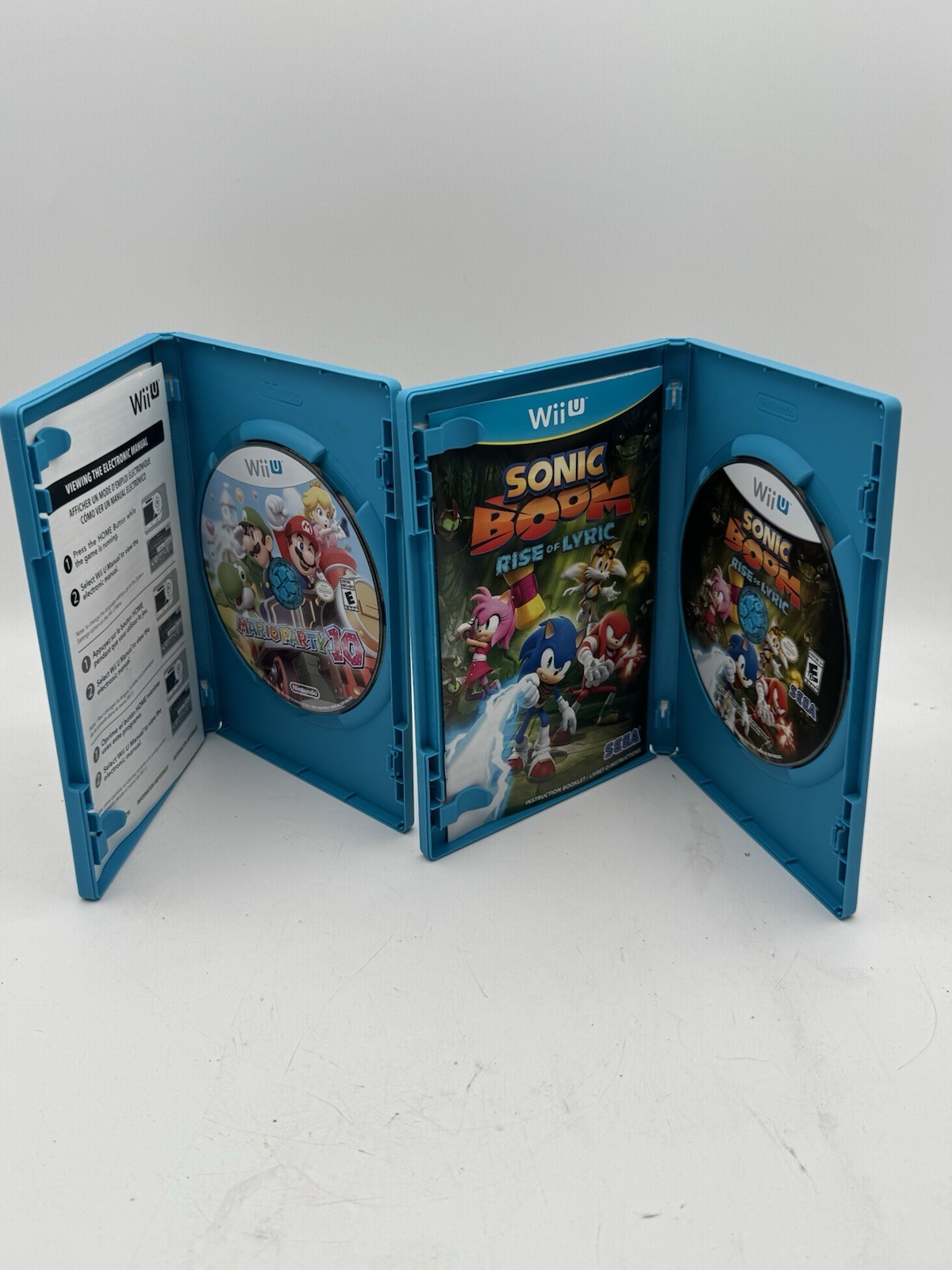 Mario Party 10 & Sonic Boom Rise of Lyric Wii U Tested Complete Lot