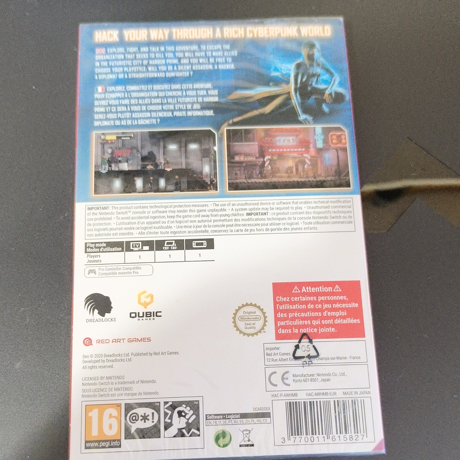 Red Art Games Dex (Nintendo Switch) Video Game PAL Region PEGI 16