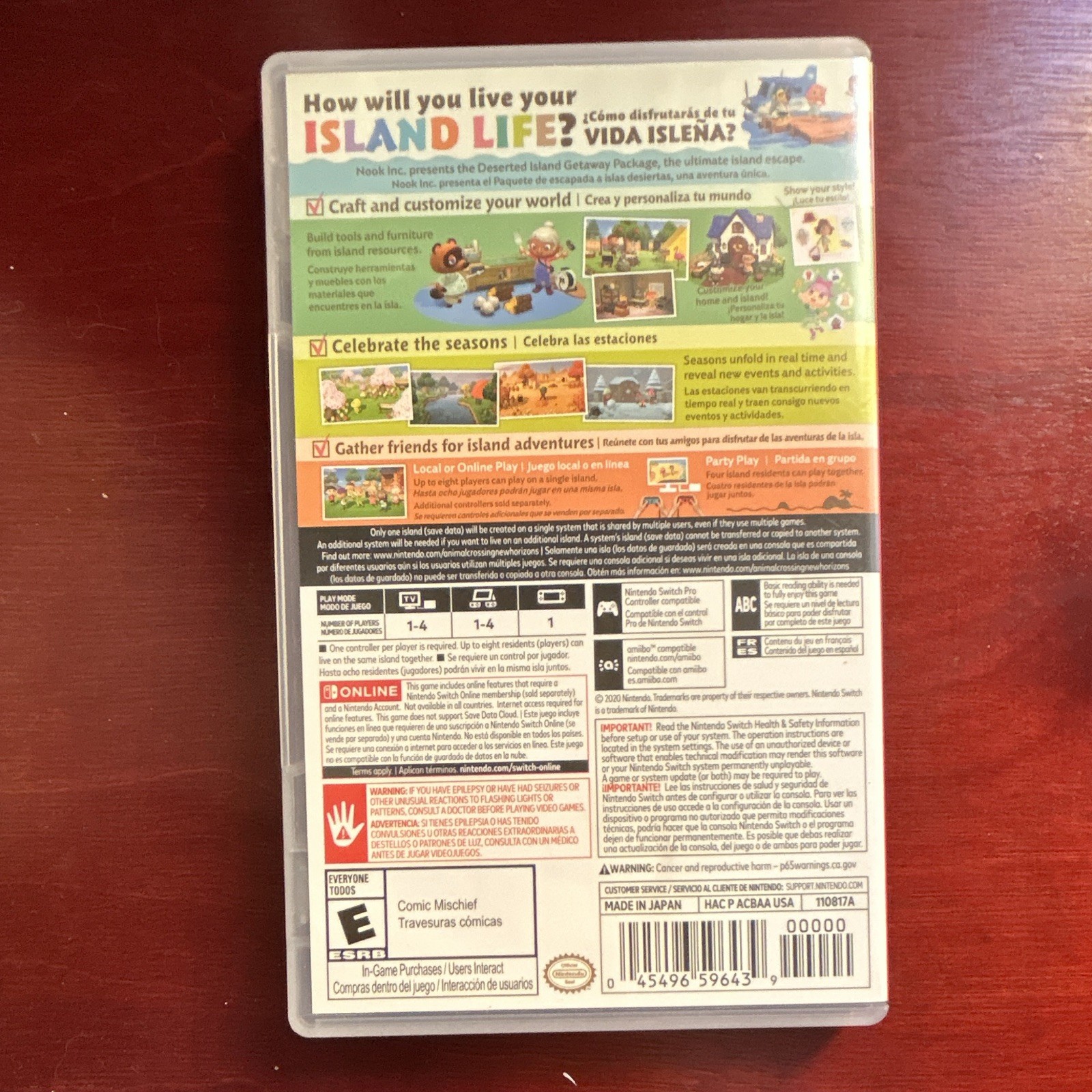 Animal Crossing: New Horizons Nintendo Switch, Nintendo, E, 2020, Online/MP