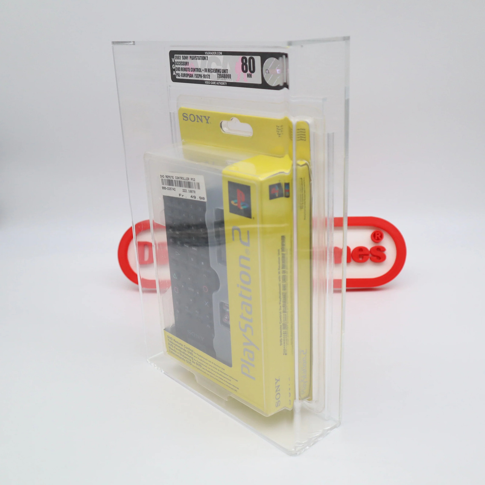 PS2 PlayStation 2 DVD REMOTE CONTROL & IR RECIEVING UNIT -VGA GRADED 80 Sealed!