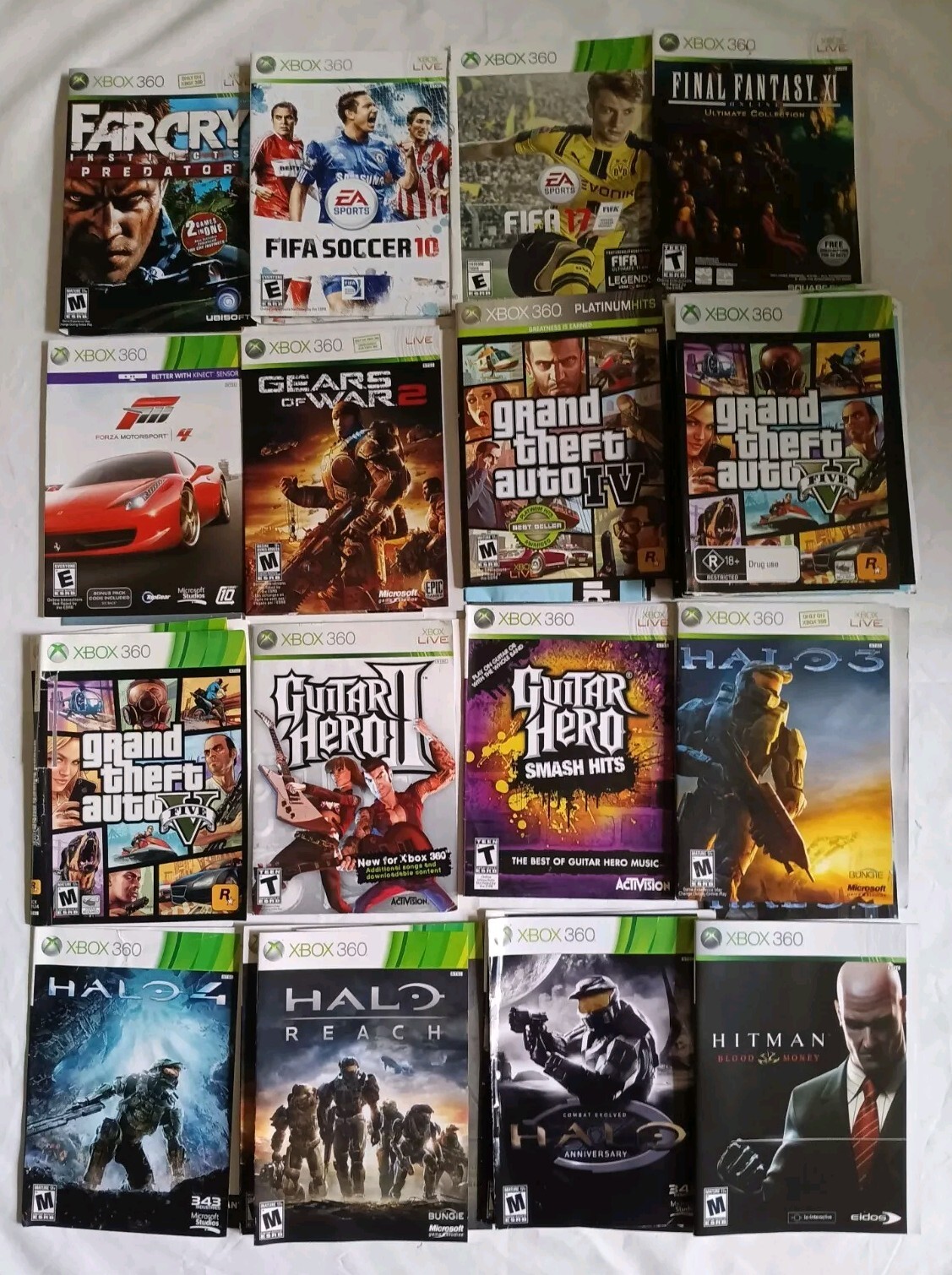 XBOX 360 Replacement Cover Art ONLY