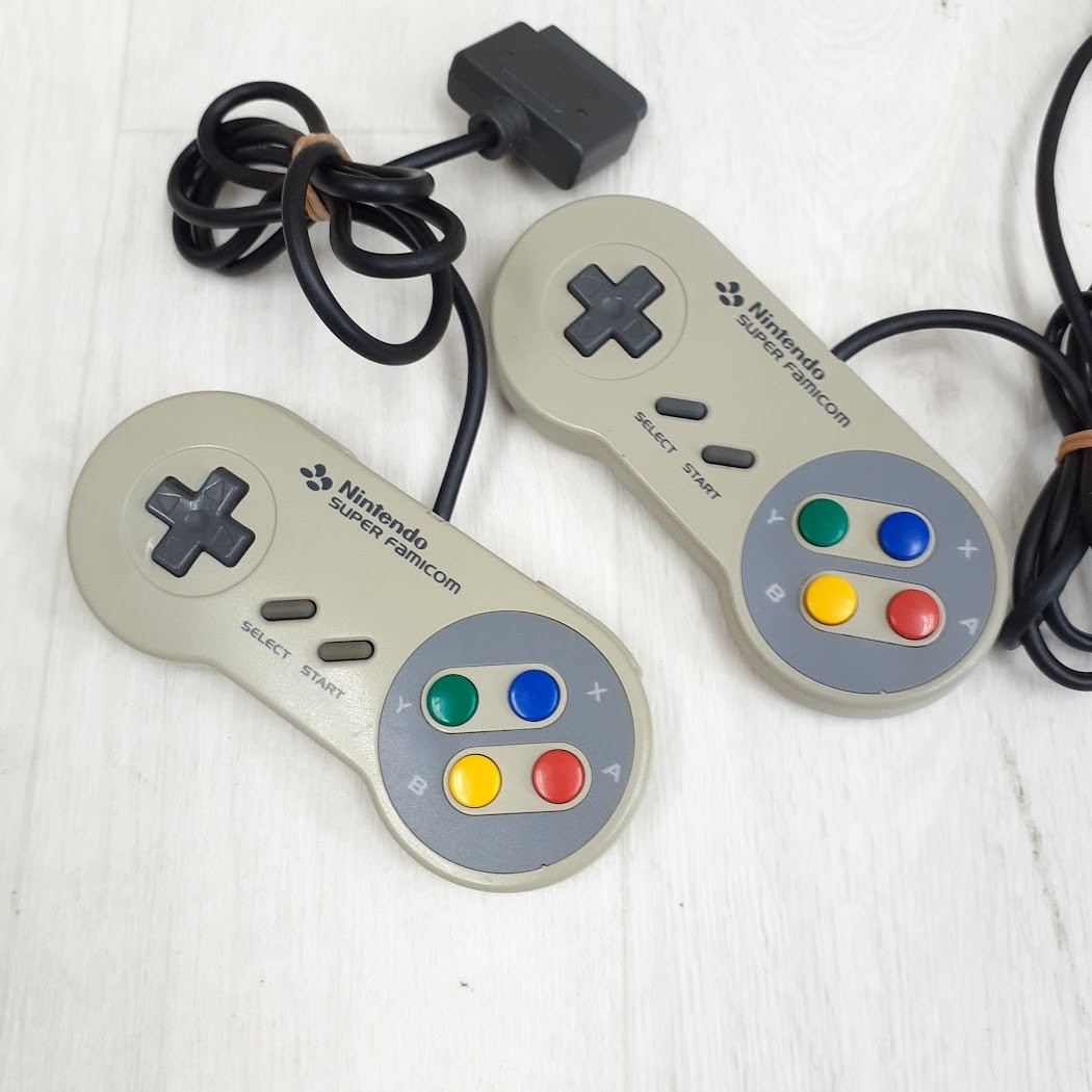 Japanese Famicom & Super Famicom Console with 2 Mario Games & Cables Nintendo