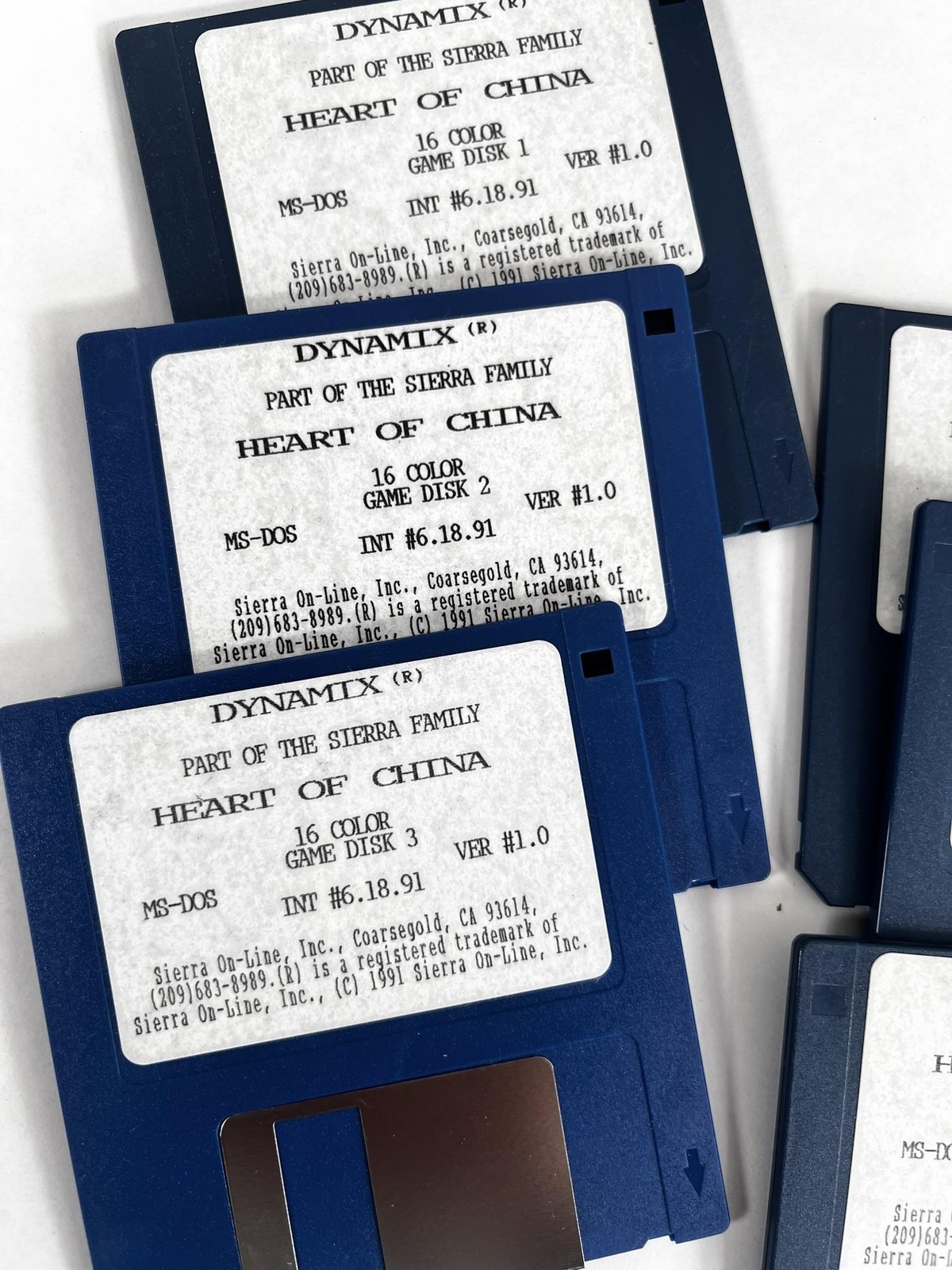 Vintage Heart Of China PC MS-DOS 3.5″ Floppy Big Box Adventure Game Dynamix