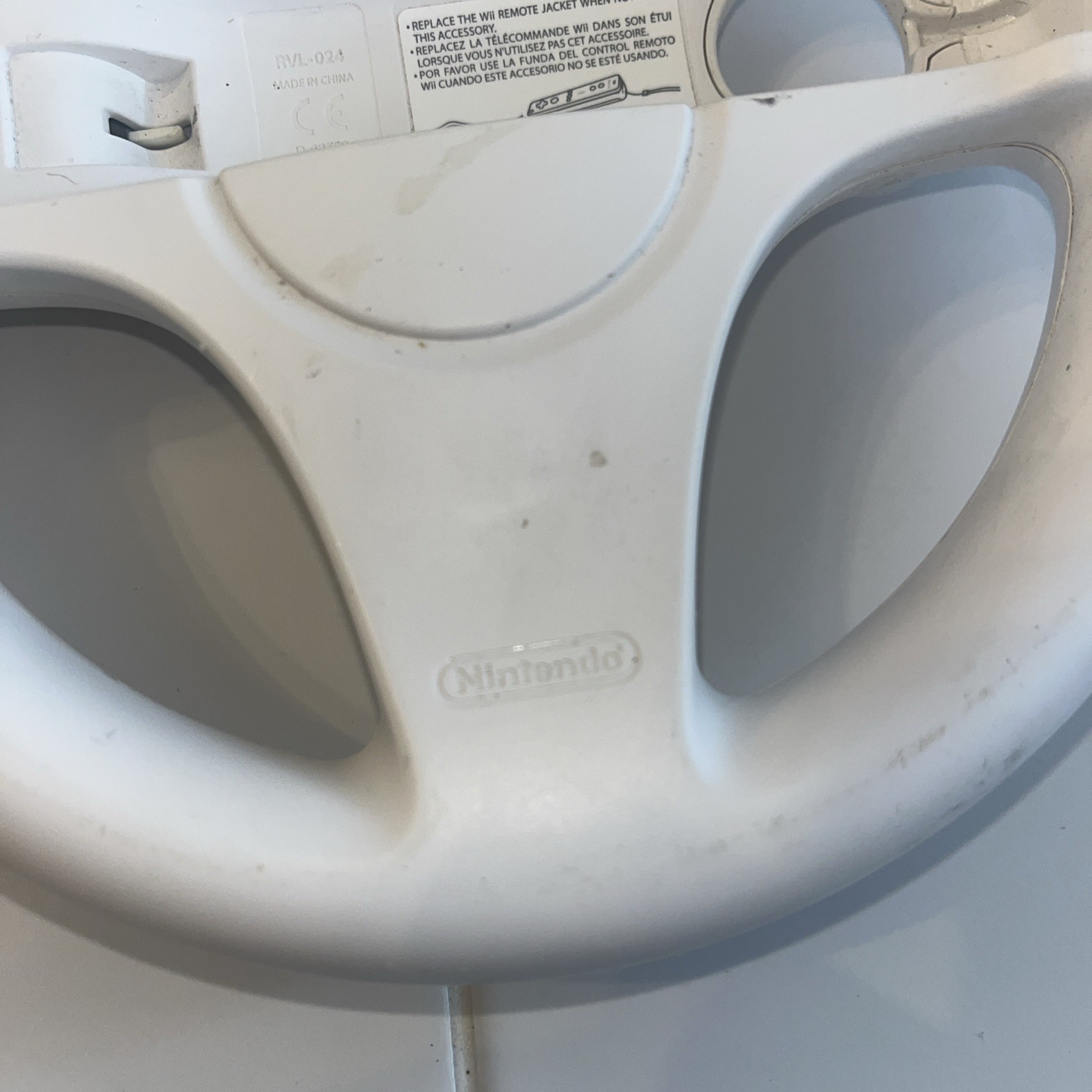 Lot Of 3 OEM Nintendo Wii Steering Wheels RVL-024 Mario Kart Remote Attachment