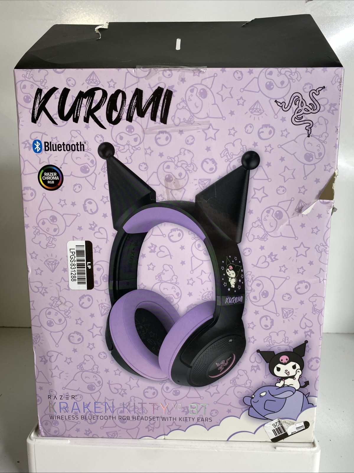 Razer Kraken Kitty V2 BT – Kuromi Edition Headset – See Pics – Read Me