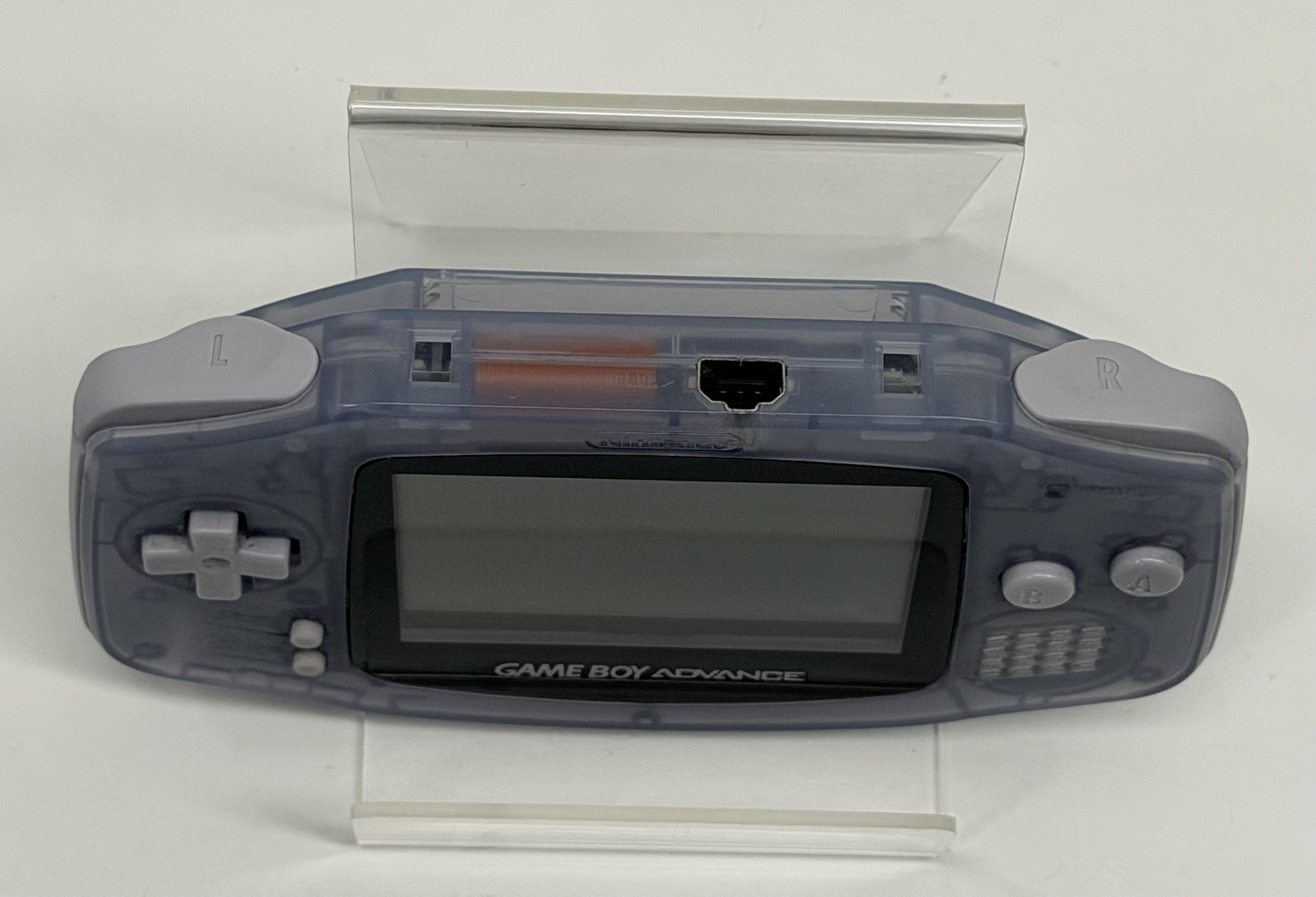 Nintendo GameBoy Advance GBA Clear Glacier Video Game Console AGB-001
