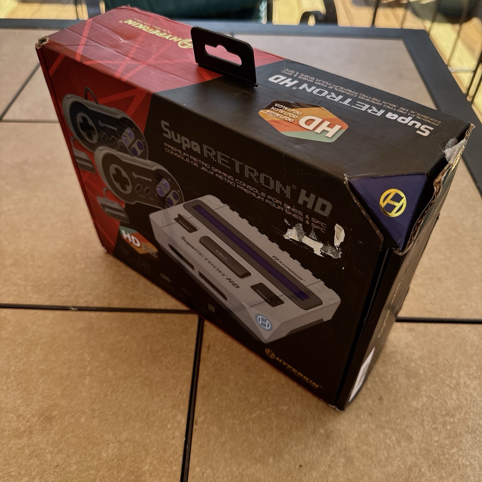 Hyperkin Supa Retron HD SNES Console Gray/Purple HDMI 720p HD M06888