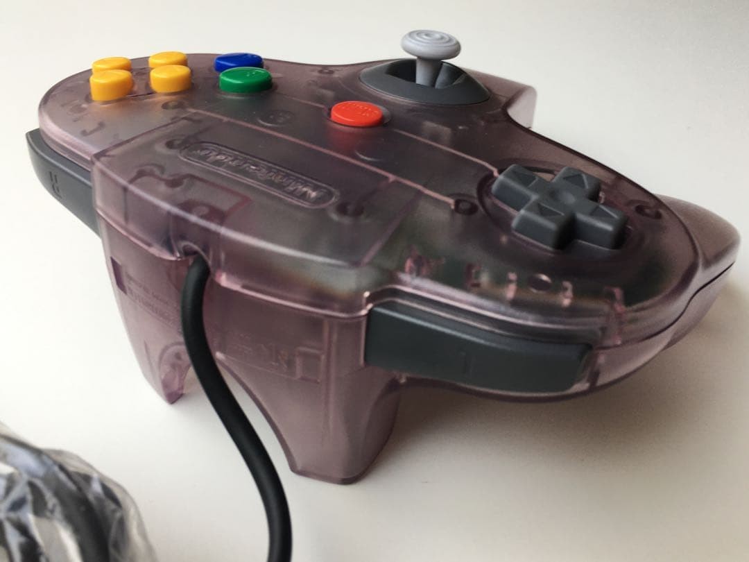 New Unused Very Rare Nintendo 64 Controller Pad Clear Purple NUS-005 Boxed Japan
