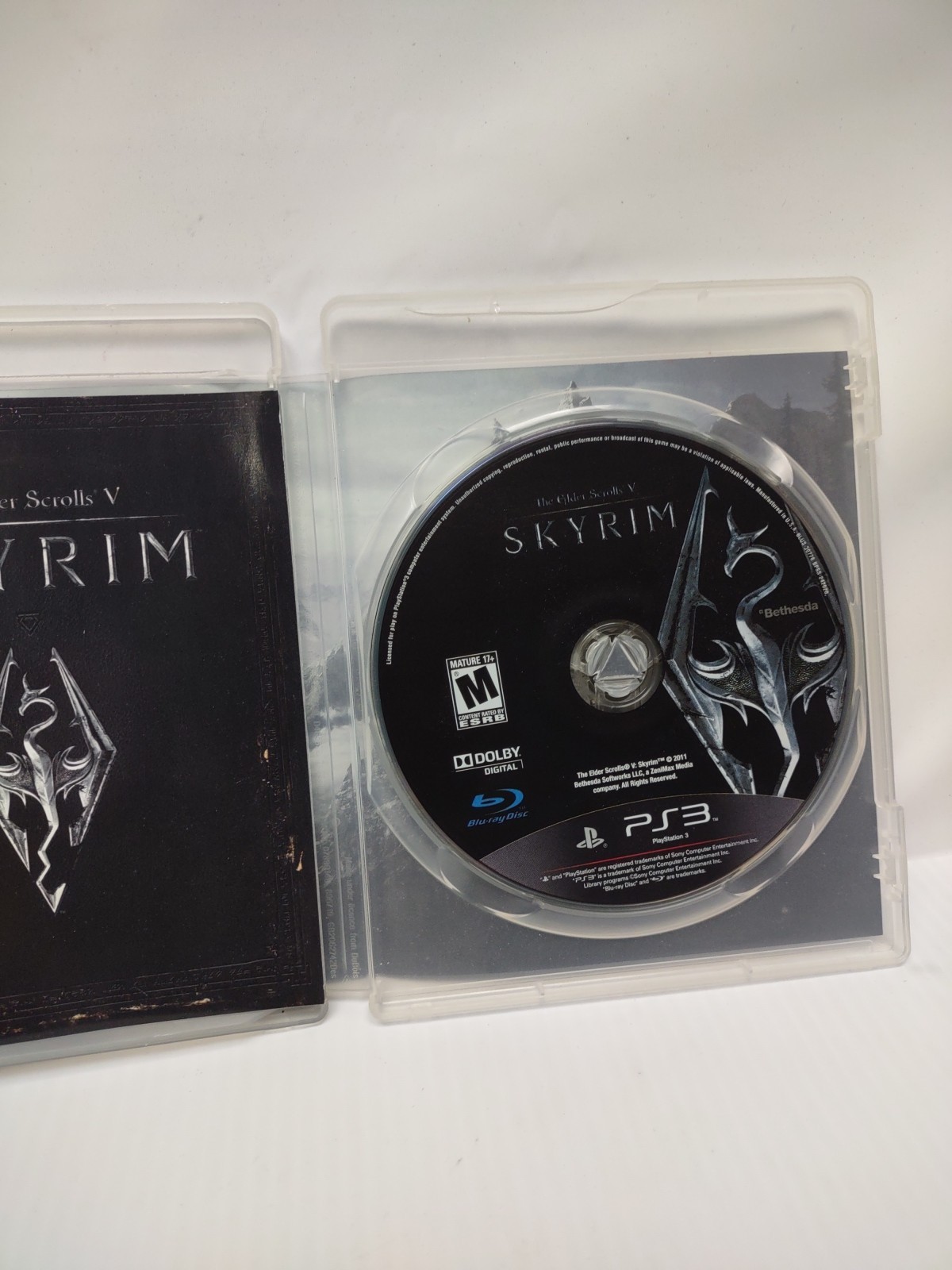 The Elder Scrolls V: Skyrim PS3 Sony PlayStation 3 with Manual No map