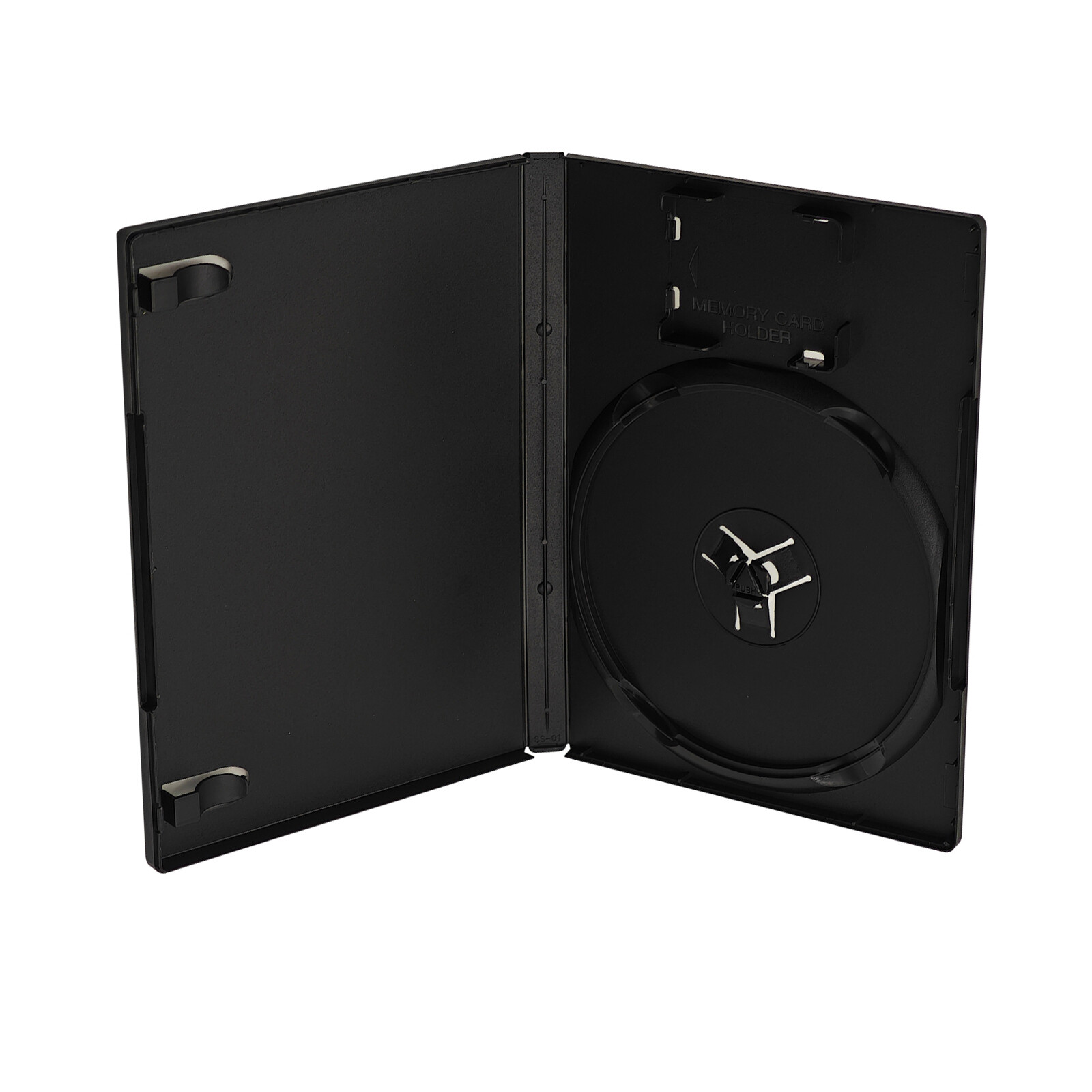 1-Disc Game Case with Memory Card Holder 14mm Replacement For PlayStation 2 PS2
