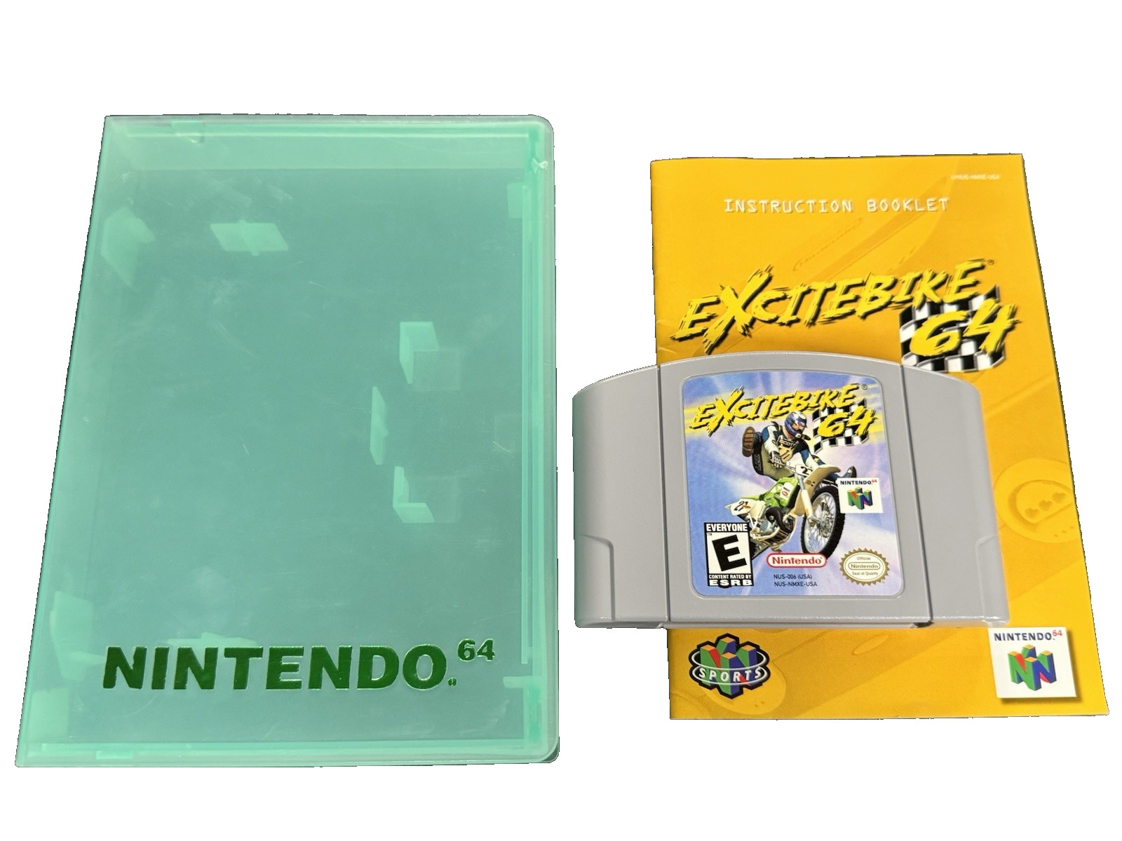 N64 Excitebike – Nintendo 64 – Authentic Game, Manual + Clamshell Case NM Label!