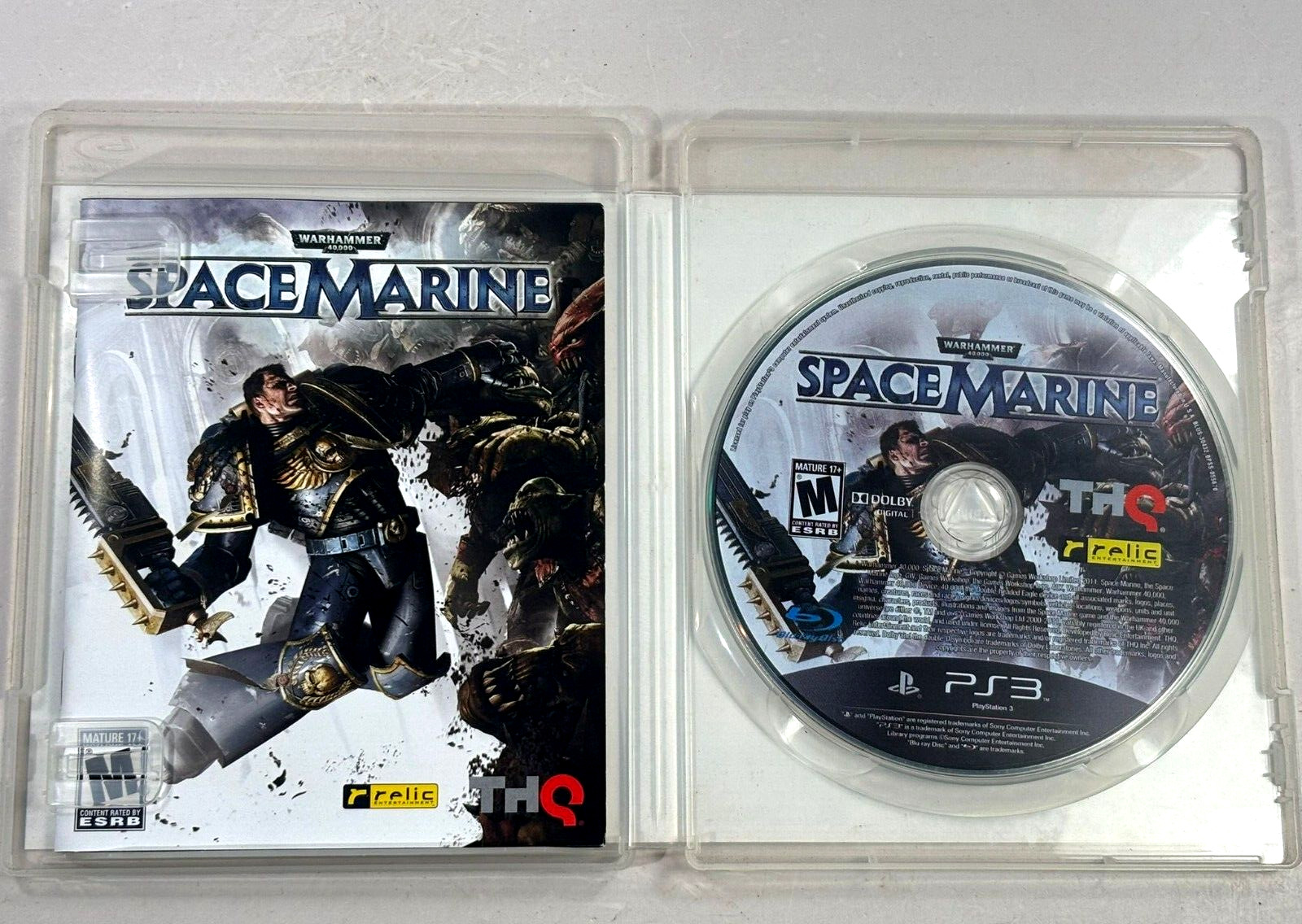 Warhammer 40,000: Space Marine (Sony PlayStation 3, 2011) PS3 CIB