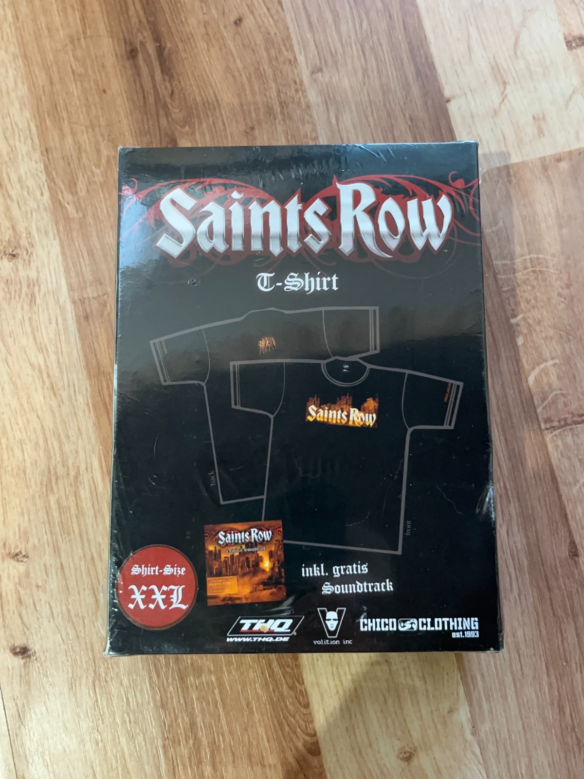 SEALED Saints Row 1 2006 Box Set Soundtrack And Shirt XXL Germany Exclusive RARE