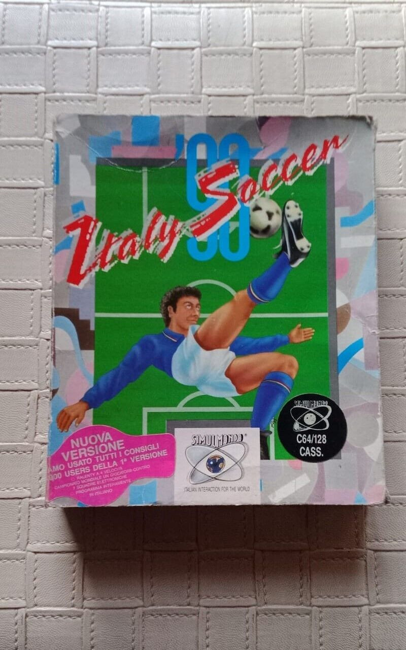 ITALY 90 SOCCER NEW VERSION SIMULMONDO COMMODORE 64 C64 128 NO AMIGA C16 VIC