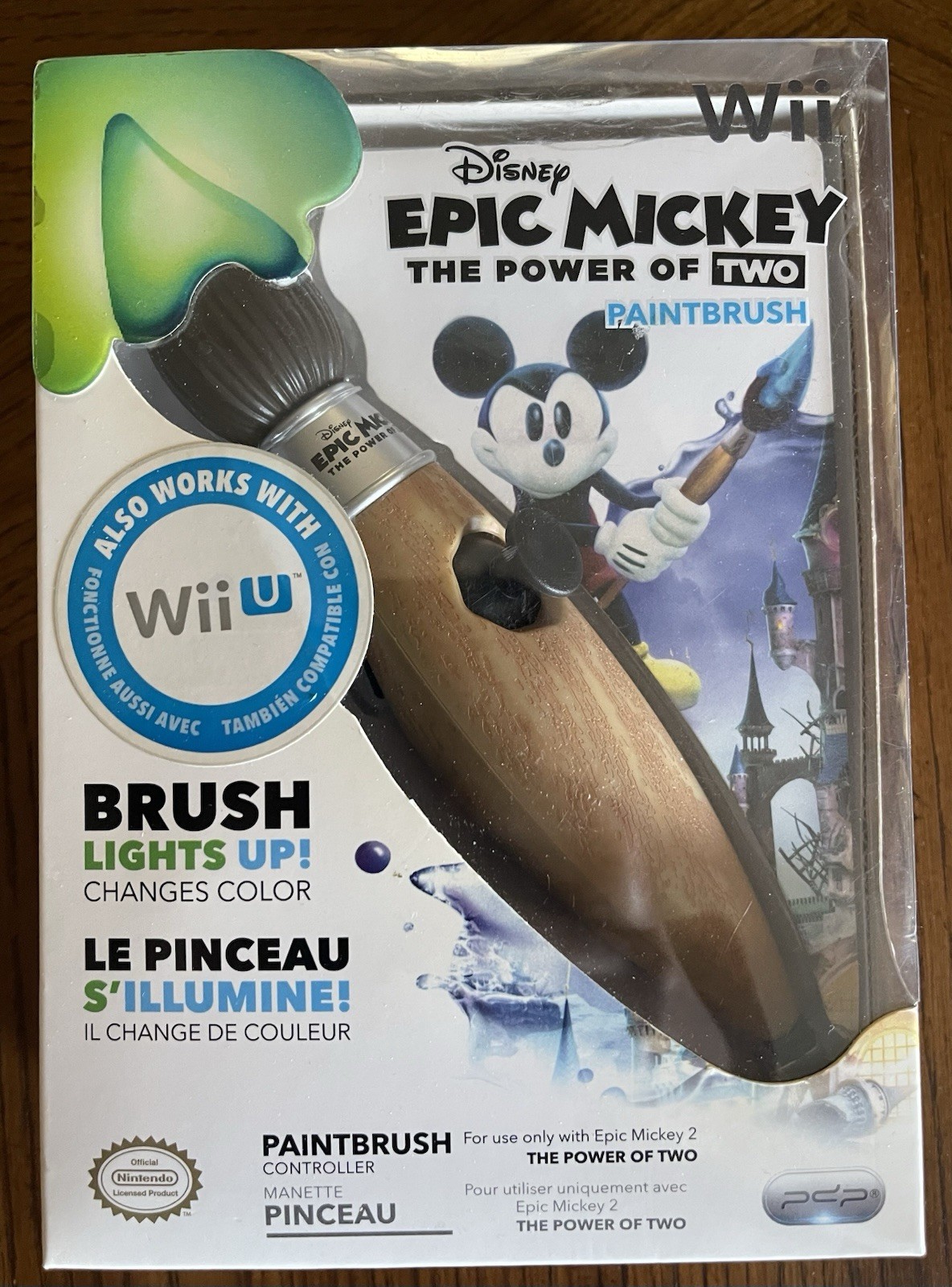 Wii Epic Mickey Collector’s Edition Open Box & Sealed Epic Mickey 2 Paint Brush