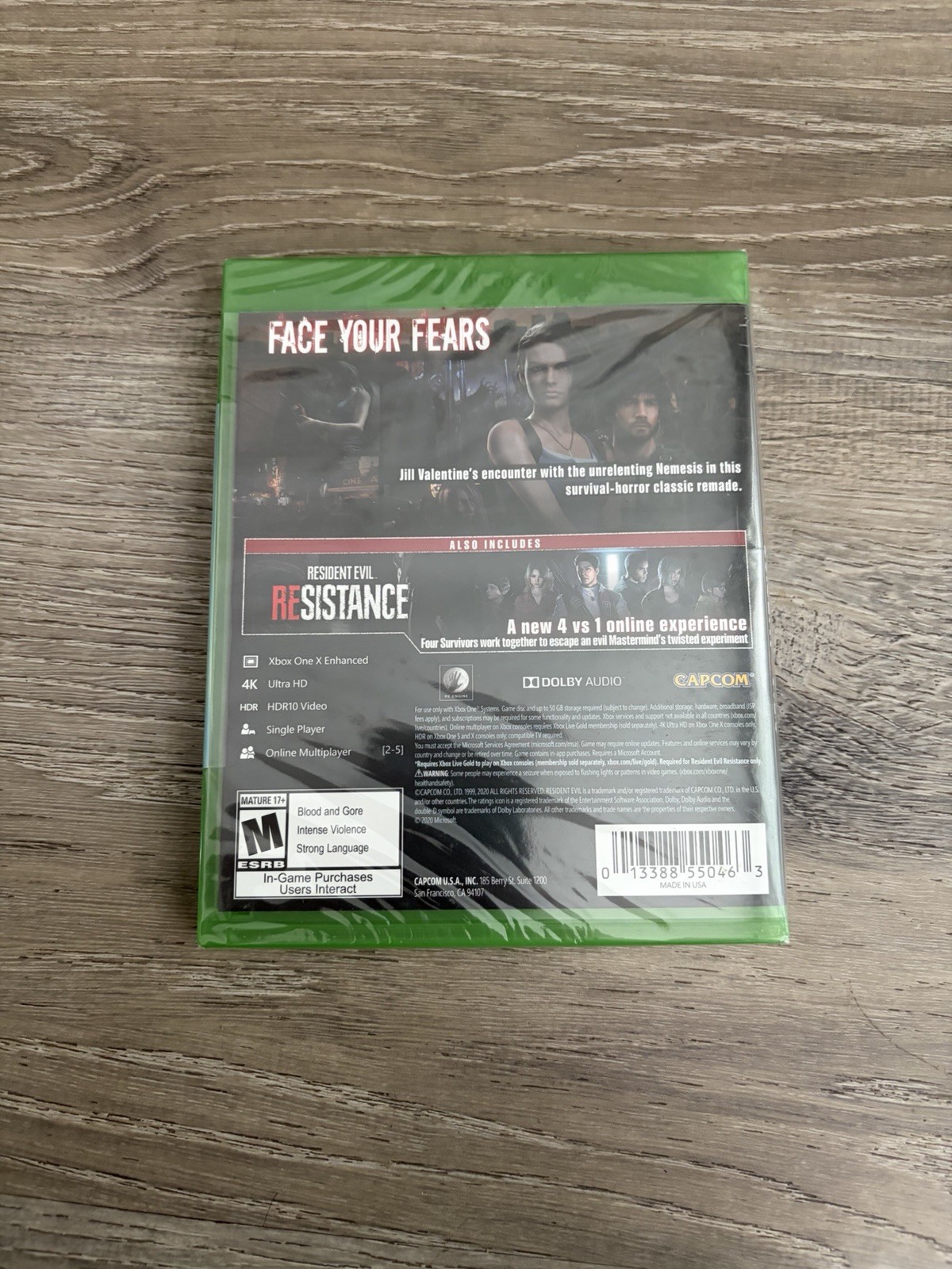 Resident Evil 3 Xbox One – Brand New Factory Sealed