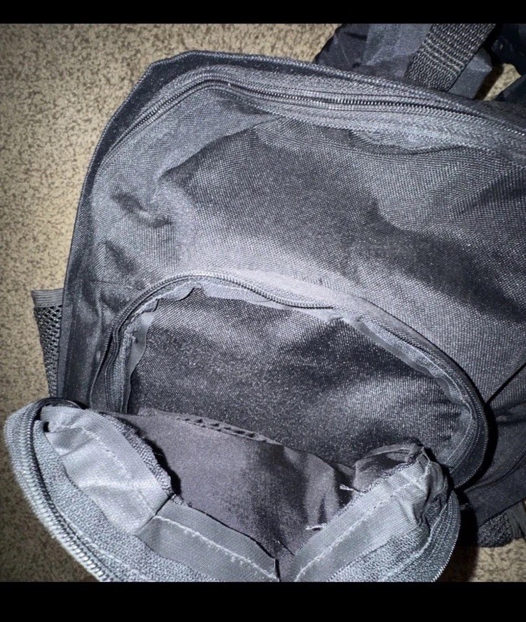 Vintage Sony PlayStation Console Promo PS1 Logo Black Padded Backpack Carry Bag