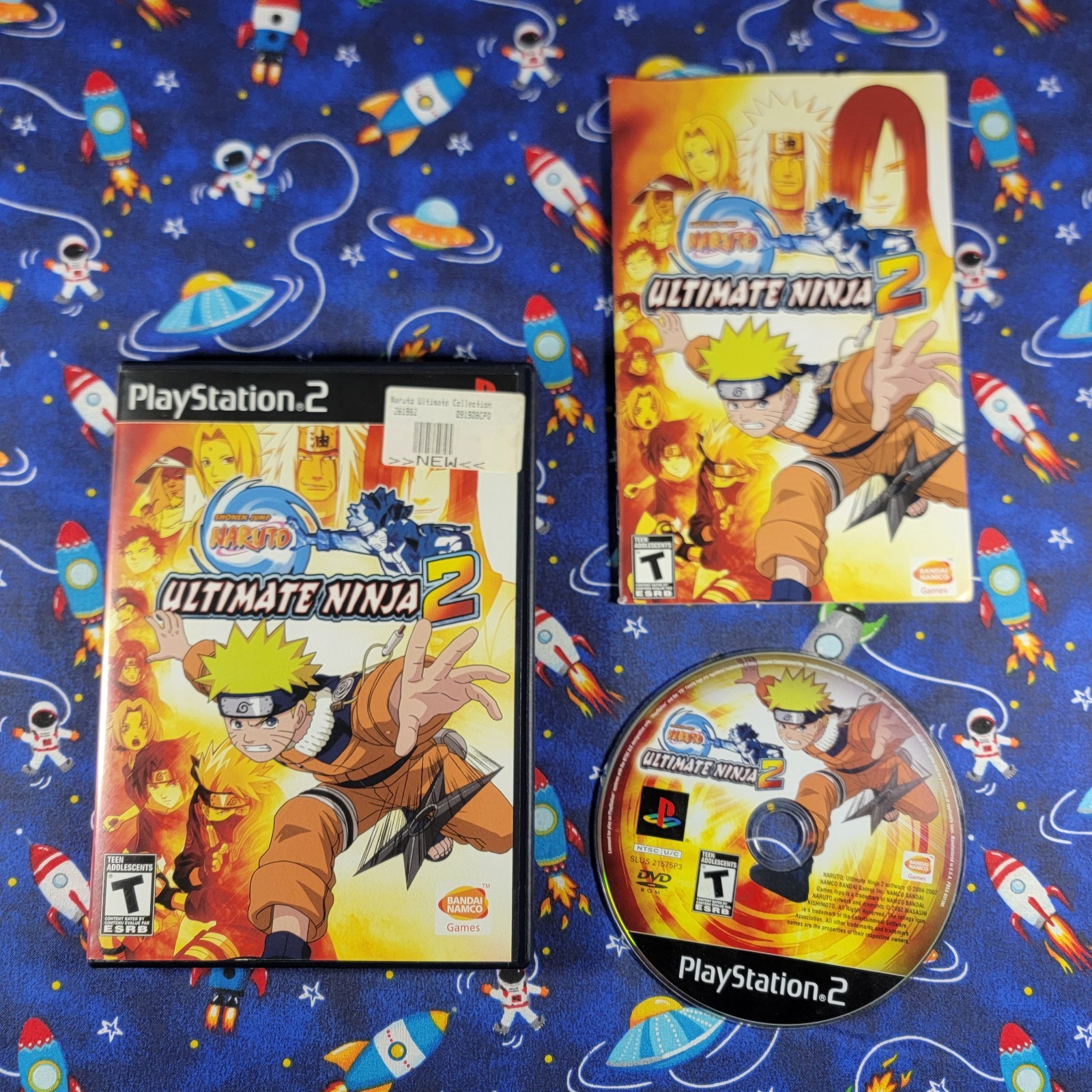 Naruto PS2 Game Lot 3 PlayStation 2 Uzumaki Chronicles Ultimate Ninja Tested