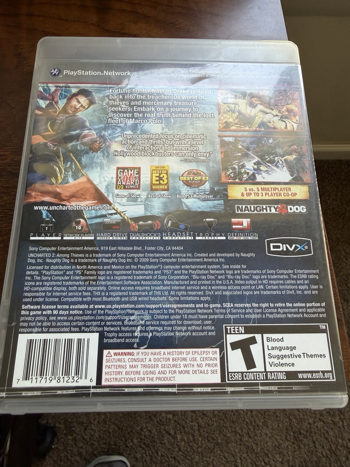 Sony Naughty Dog Uncharted Mixed Lot PS3 PS4 Games Figure Necklace Cases