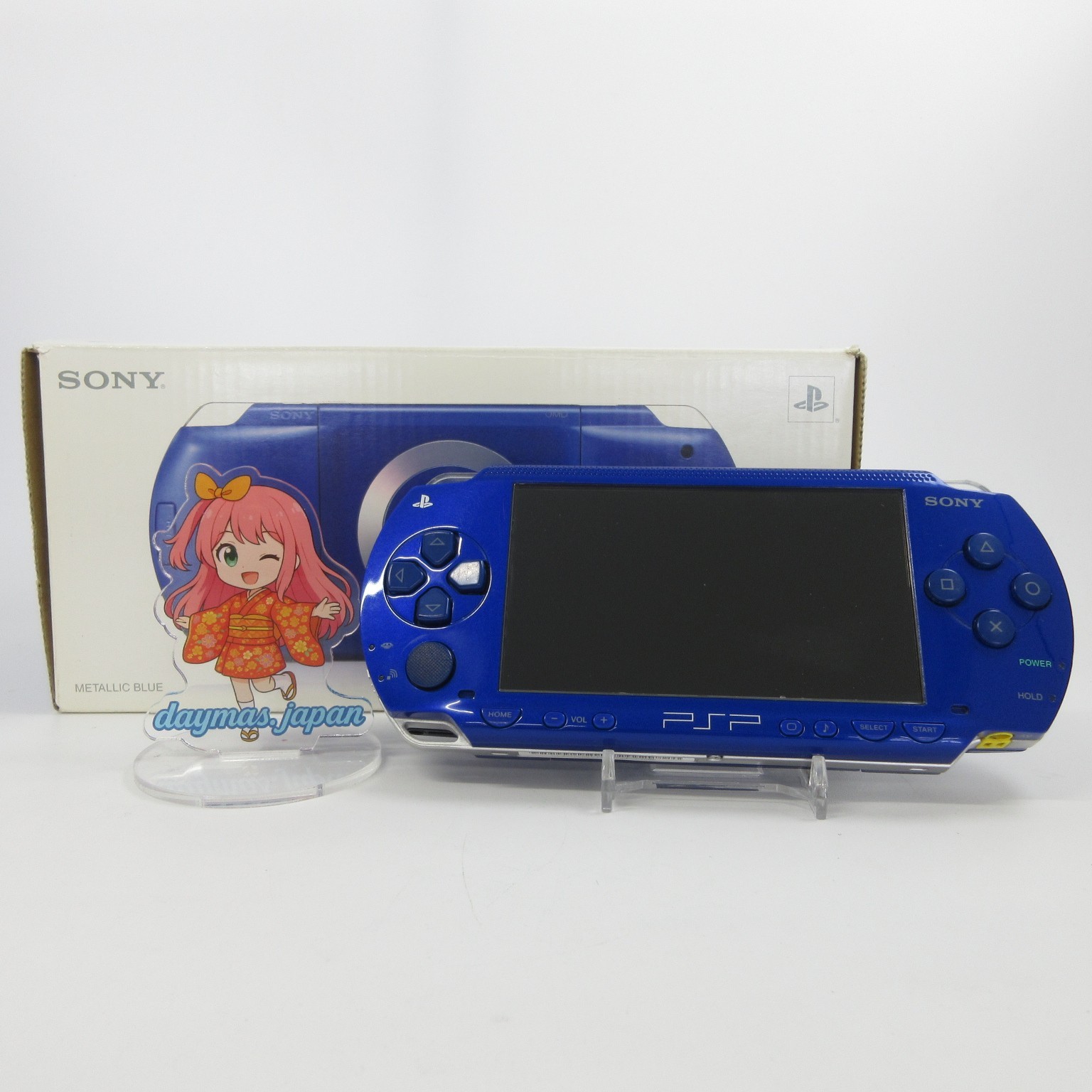 【Very Good】Sony PSP-1000 Metallic blue Console No Battery Japan Ver. #DEN08/0701