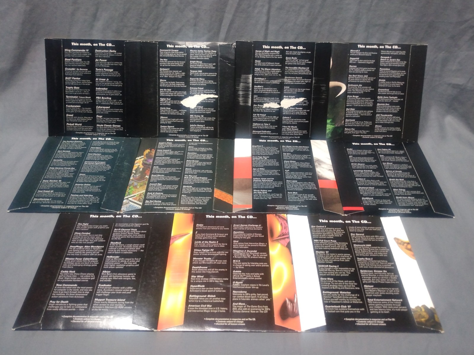 PC Gamer Demo Disc Lot (56) – 1995 to 2005 Various Retro Vintage
