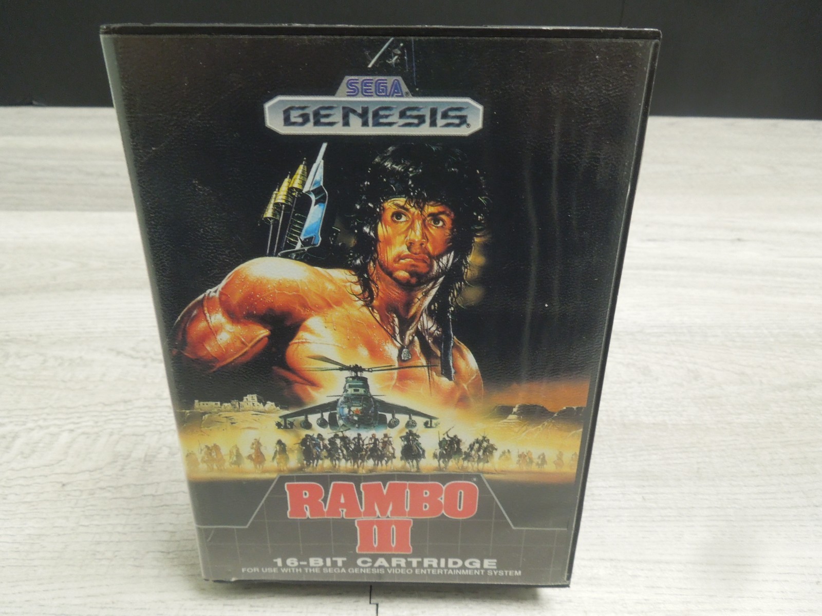 Authentic Rambo III 1989 Sega Genesis CIB Complete Video Game Cartridge