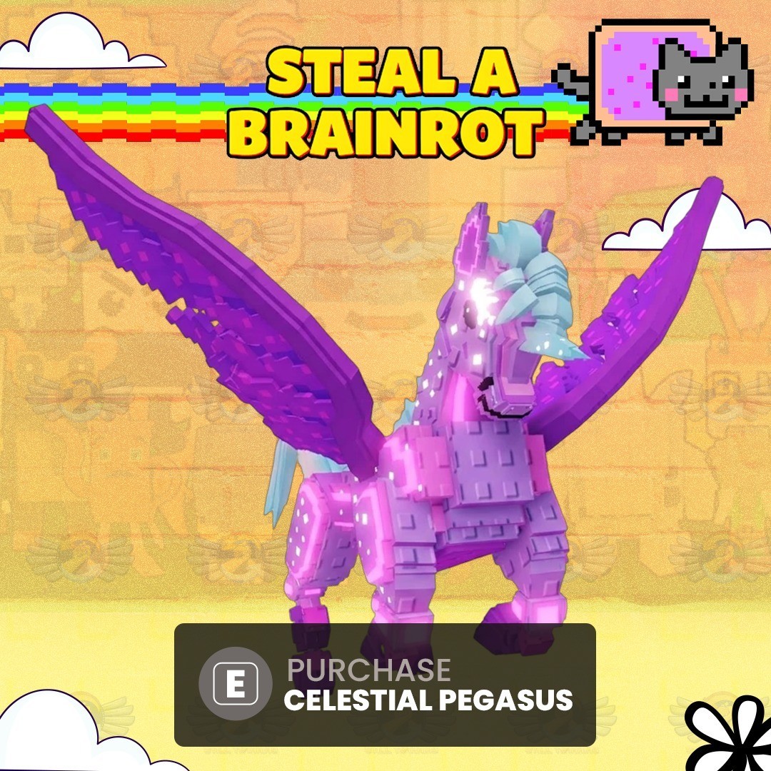 Secret Celestial Pegasus- Steal a Brainrot