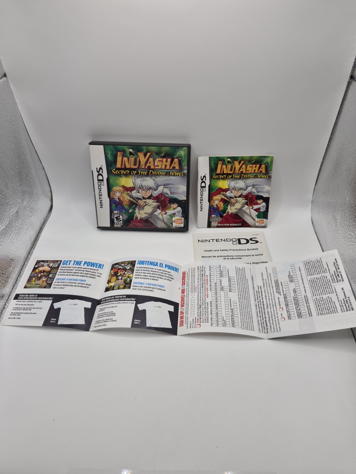 Inuyasha: Secret of the Divine Jewel (Nintendo DS, 2007) CIB W/ Manual Inserts