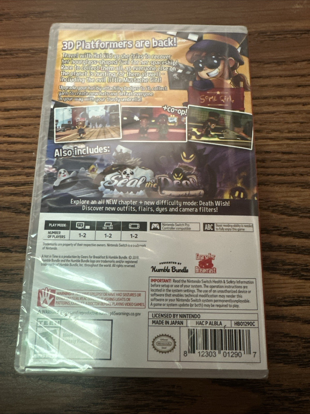 A Hat in Time Nintendo Switch BRAND NEW FACTORY SEALED