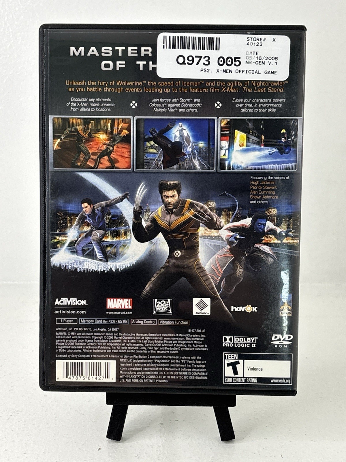X-Men The Official Game (Sony PlayStation 2, 2006) PS2 Tested