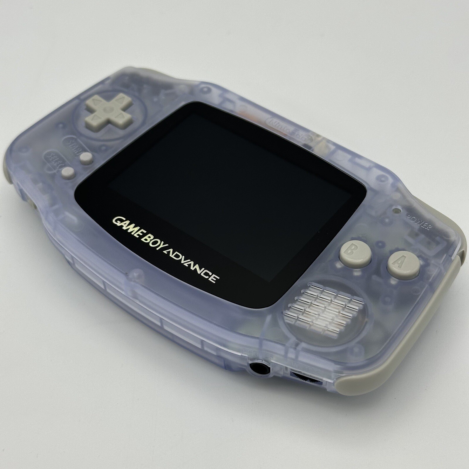 Nintendo Game Boy Advance Glacier Blue GBA Modded IPS V2 Backlit Screen Console