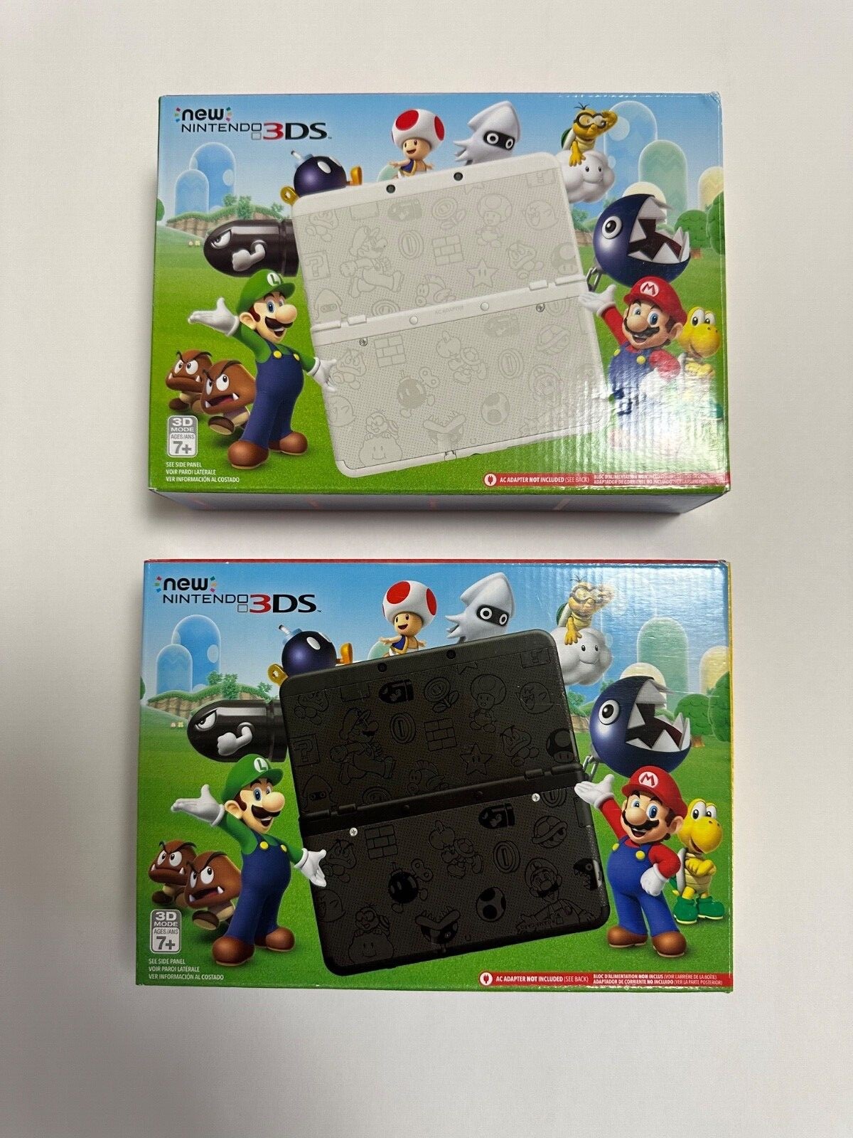 Nintendo 3DS Black Friday Super Mario Edition System RARE Black and White