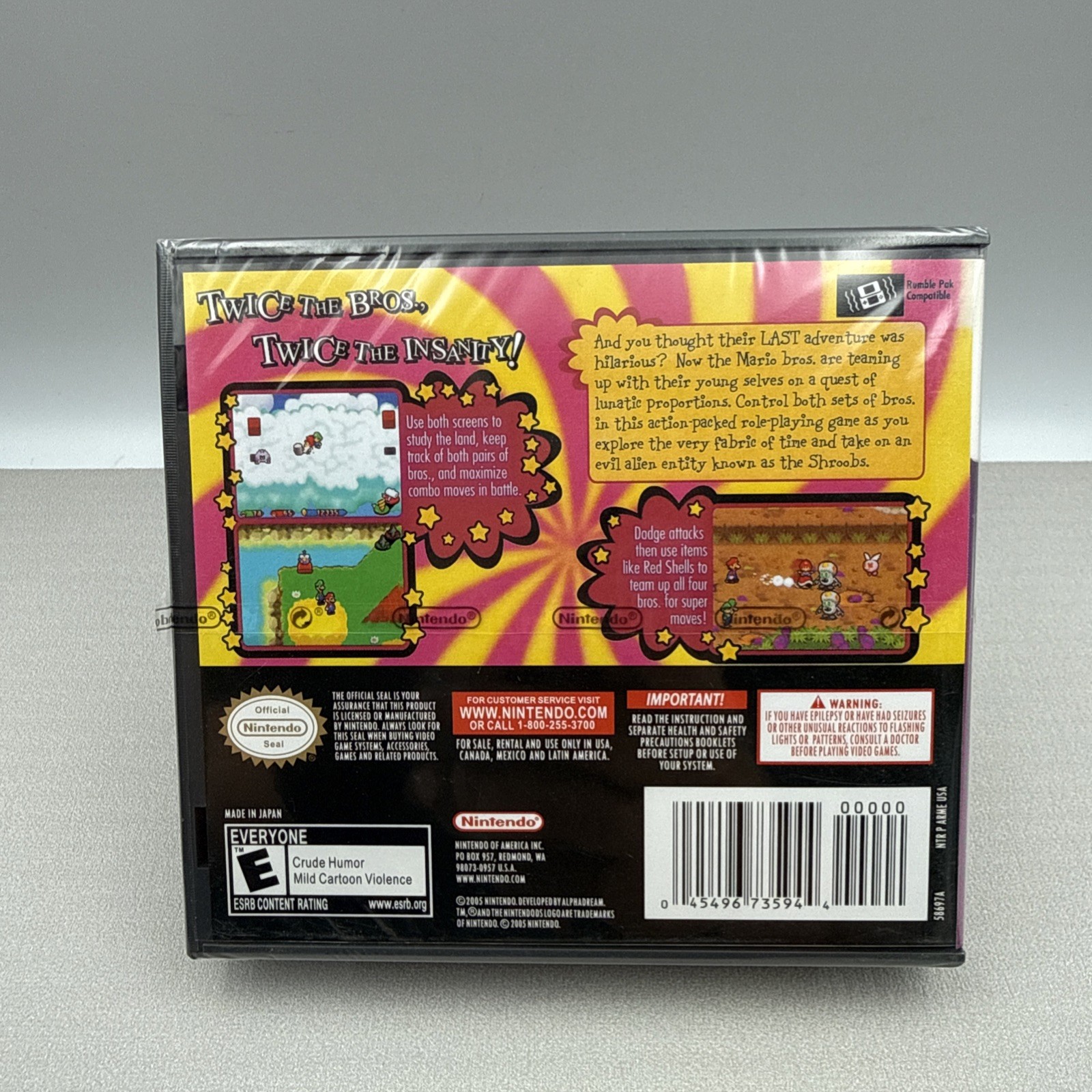 Mario & Luigi: Partners in Time (Nintendo DS, 2005) – Brand New Sealed