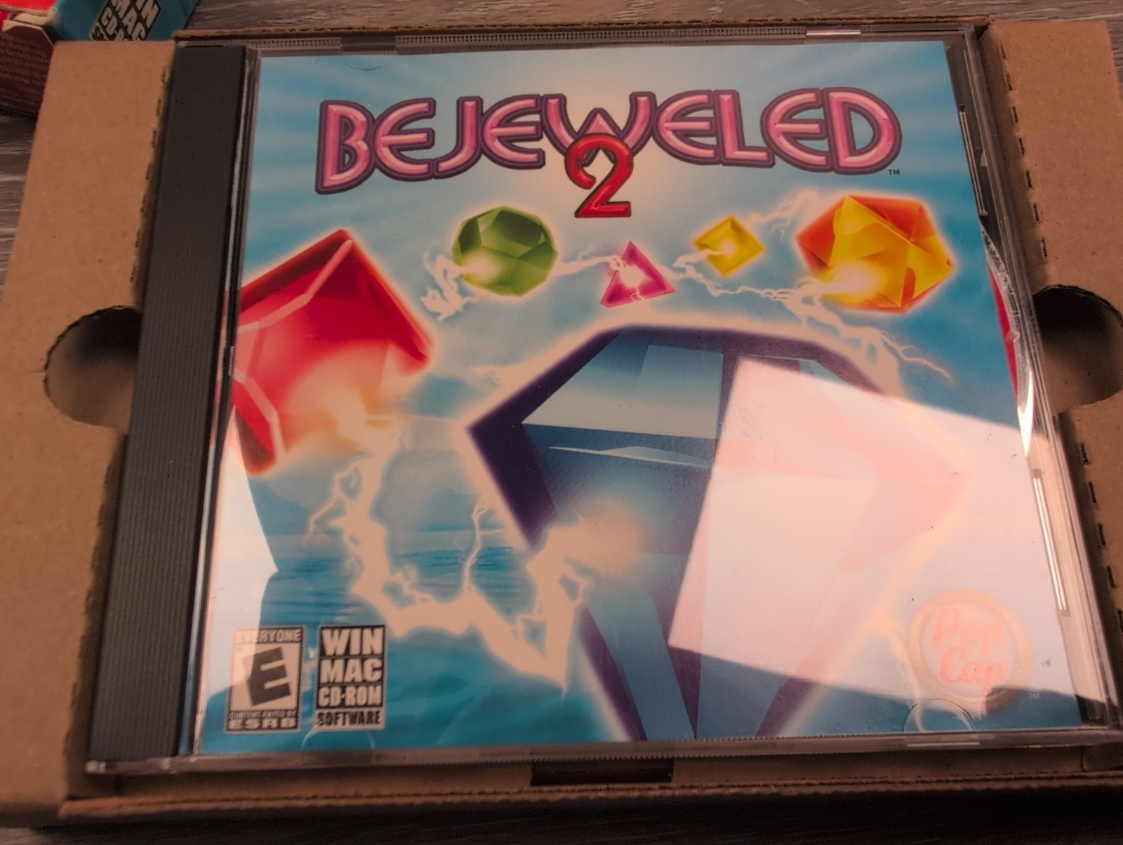 Bejeweled 2 (Windows/Mac, 2004) Jewel Case PC CD Game Big Box
