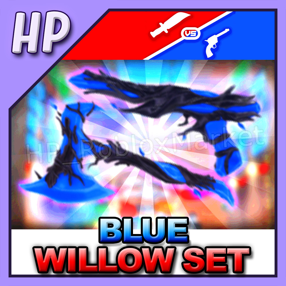 BLUE WILLOW SET| MVSD – Murderers vs Sheriffs Duels [⚡FAST DELIVERY⚡] knife gun