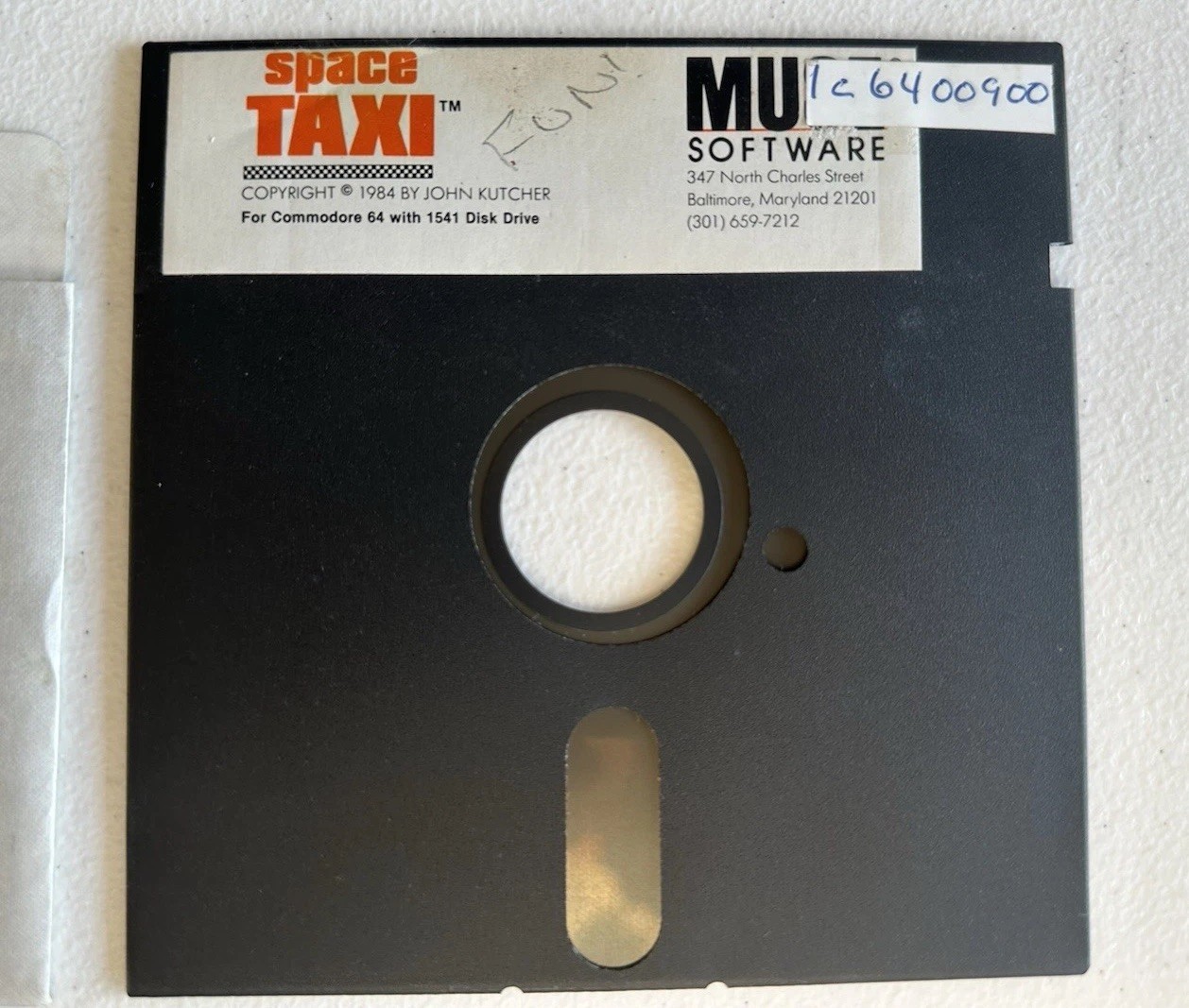 Space Taxi Muse Software Commodore 64 Rare Disk Only Tested Working